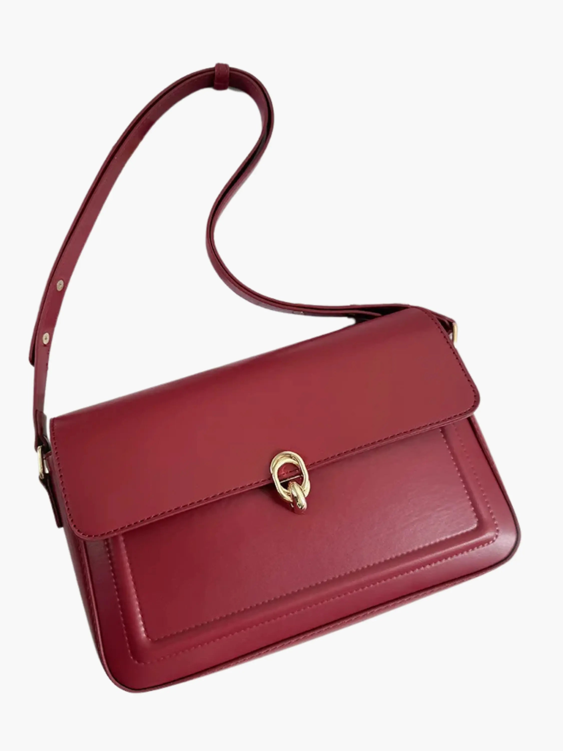 Elegant Buckle Shoulder Bag