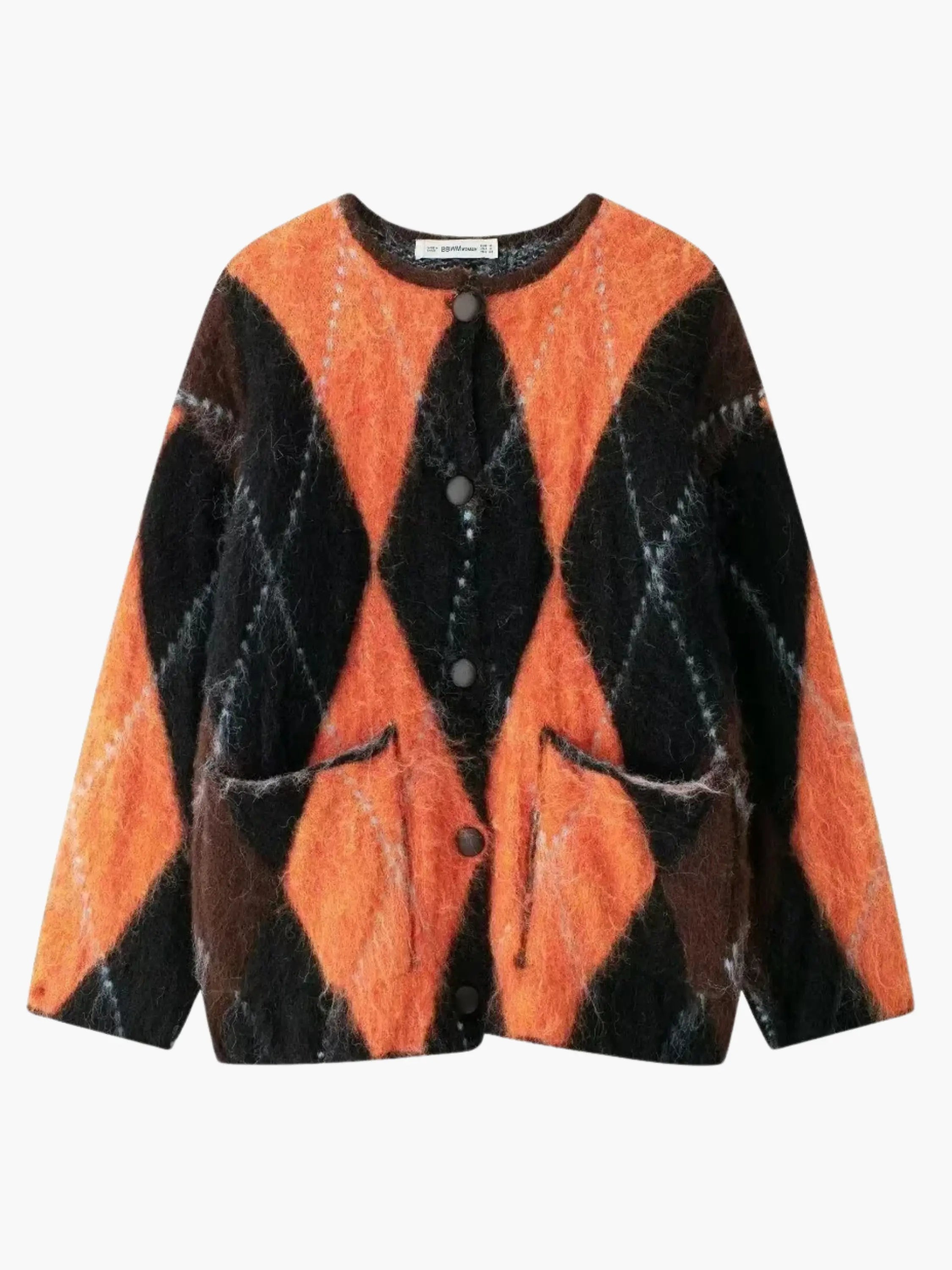 Bold Argyle Patterned Cardigan