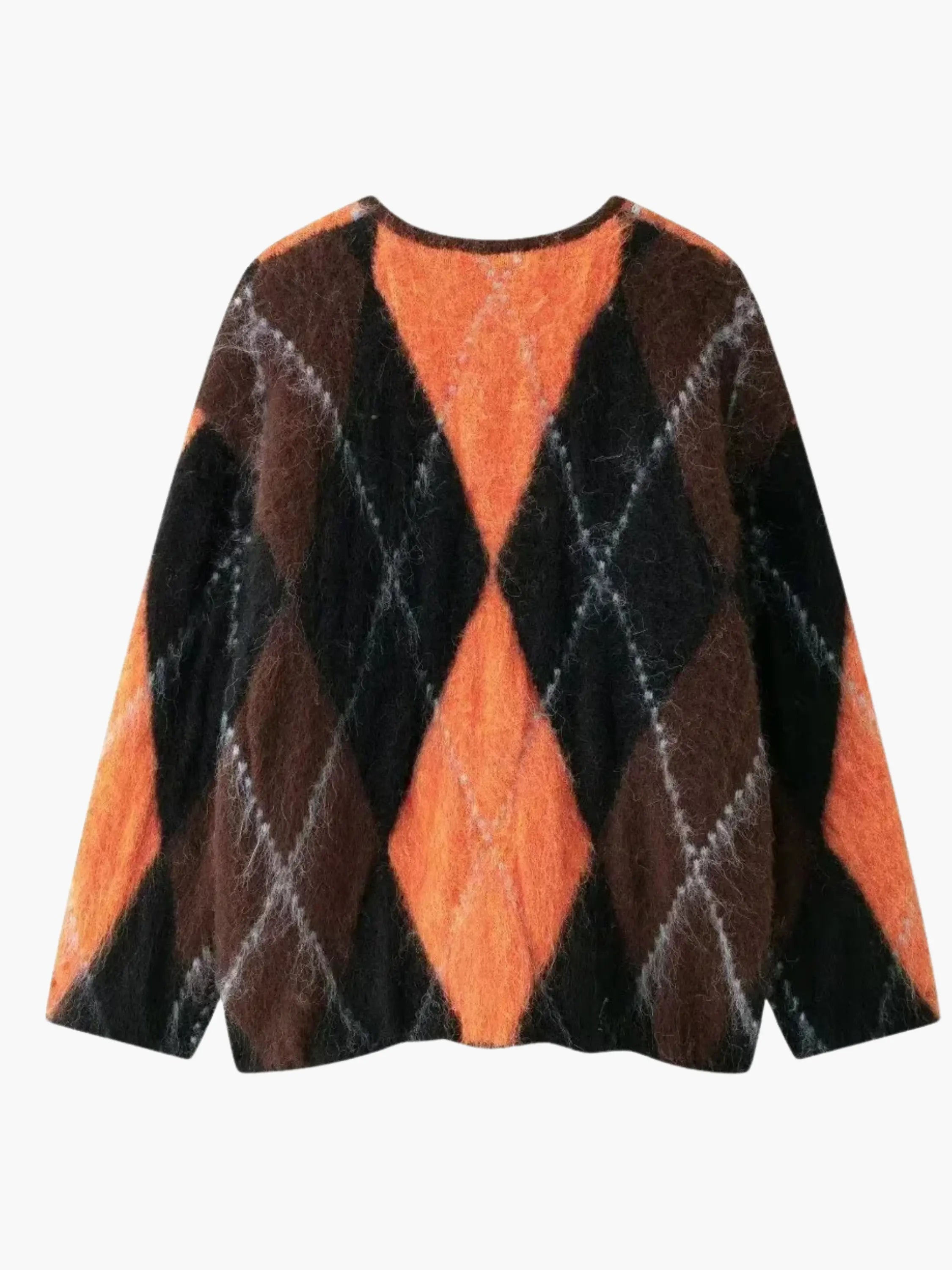 Bold Argyle Patterned Cardigan