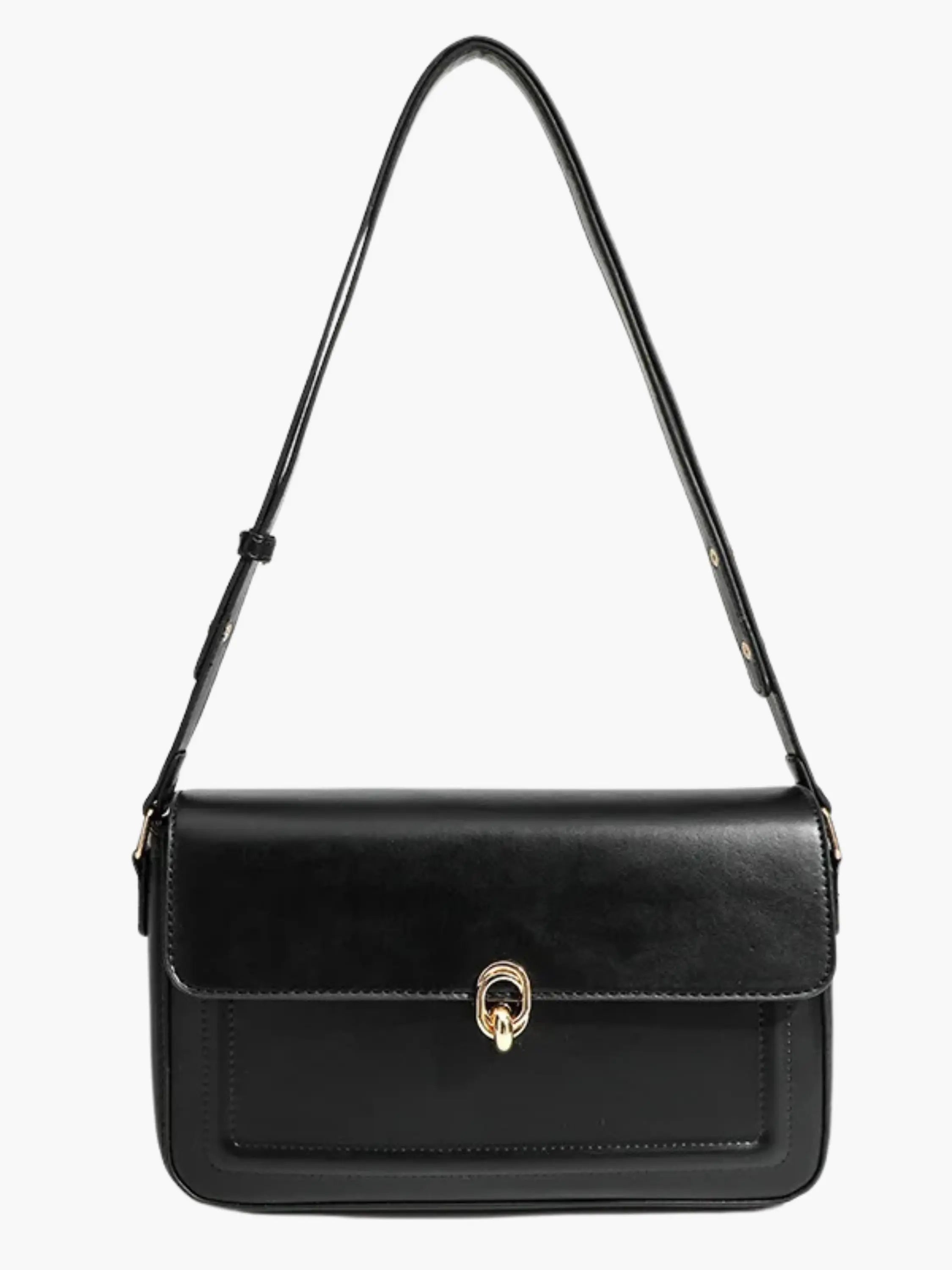 Elegant Buckle Shoulder Bag