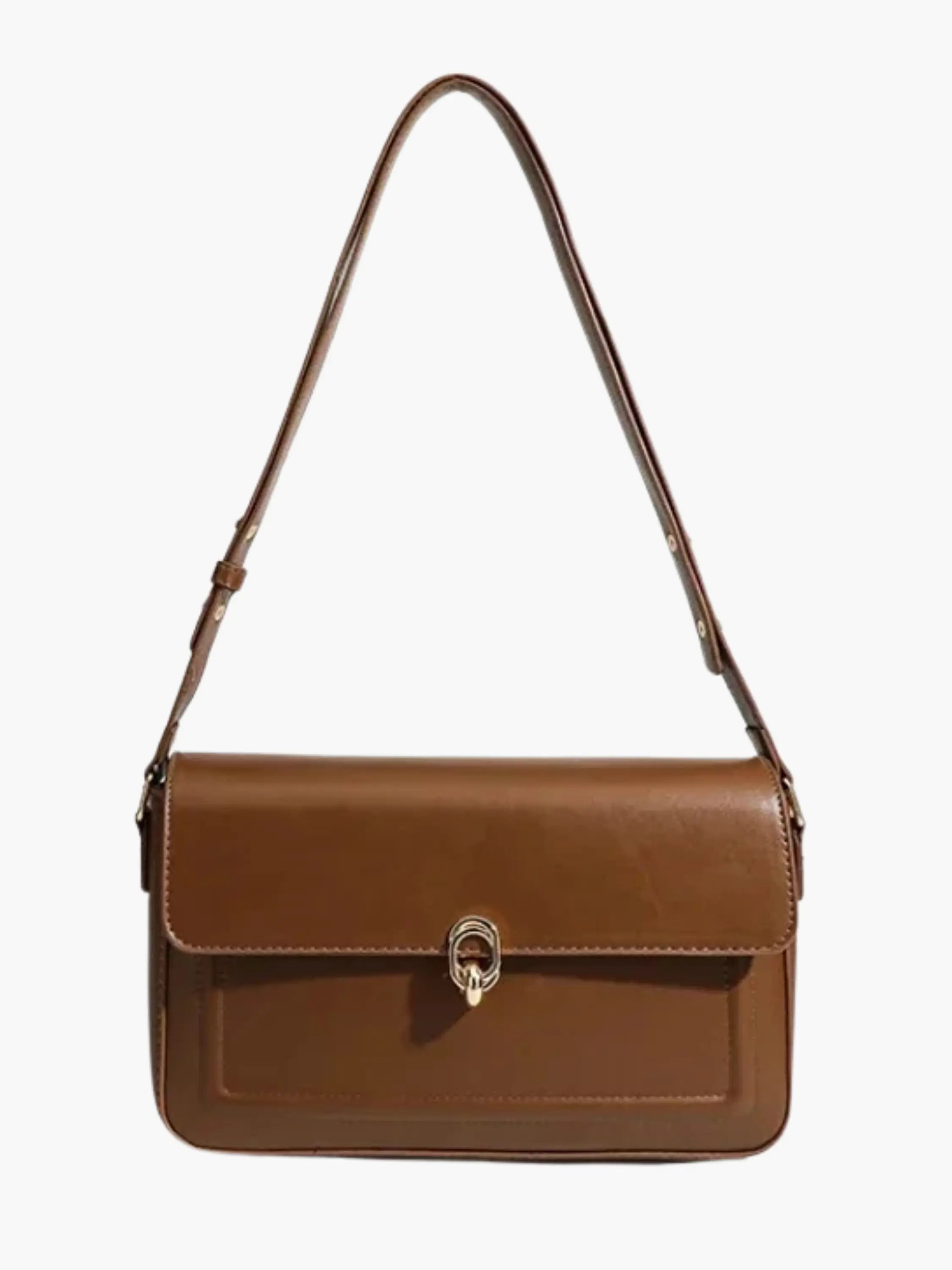Elegant Buckle Shoulder Bag