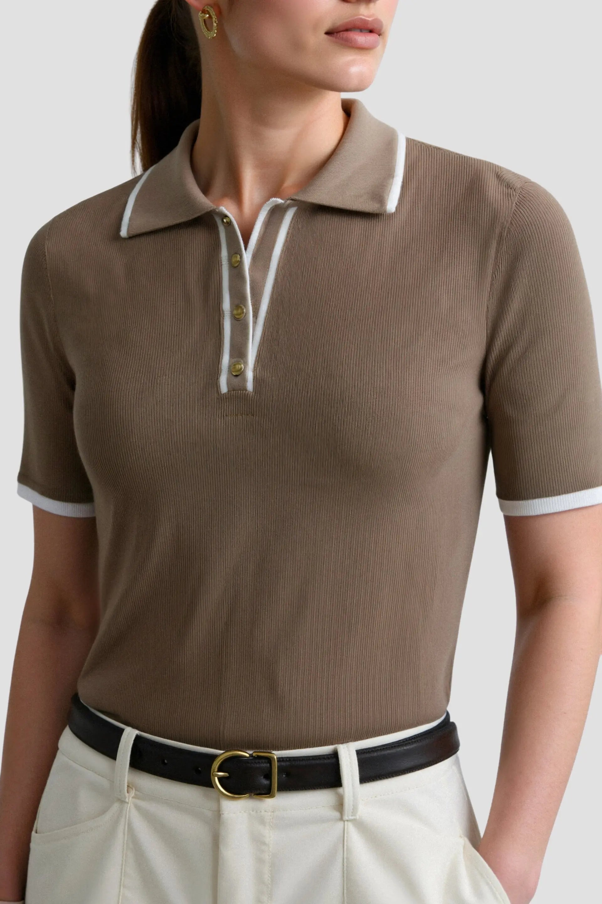Classic Polo Shirt with Contrast Trim
