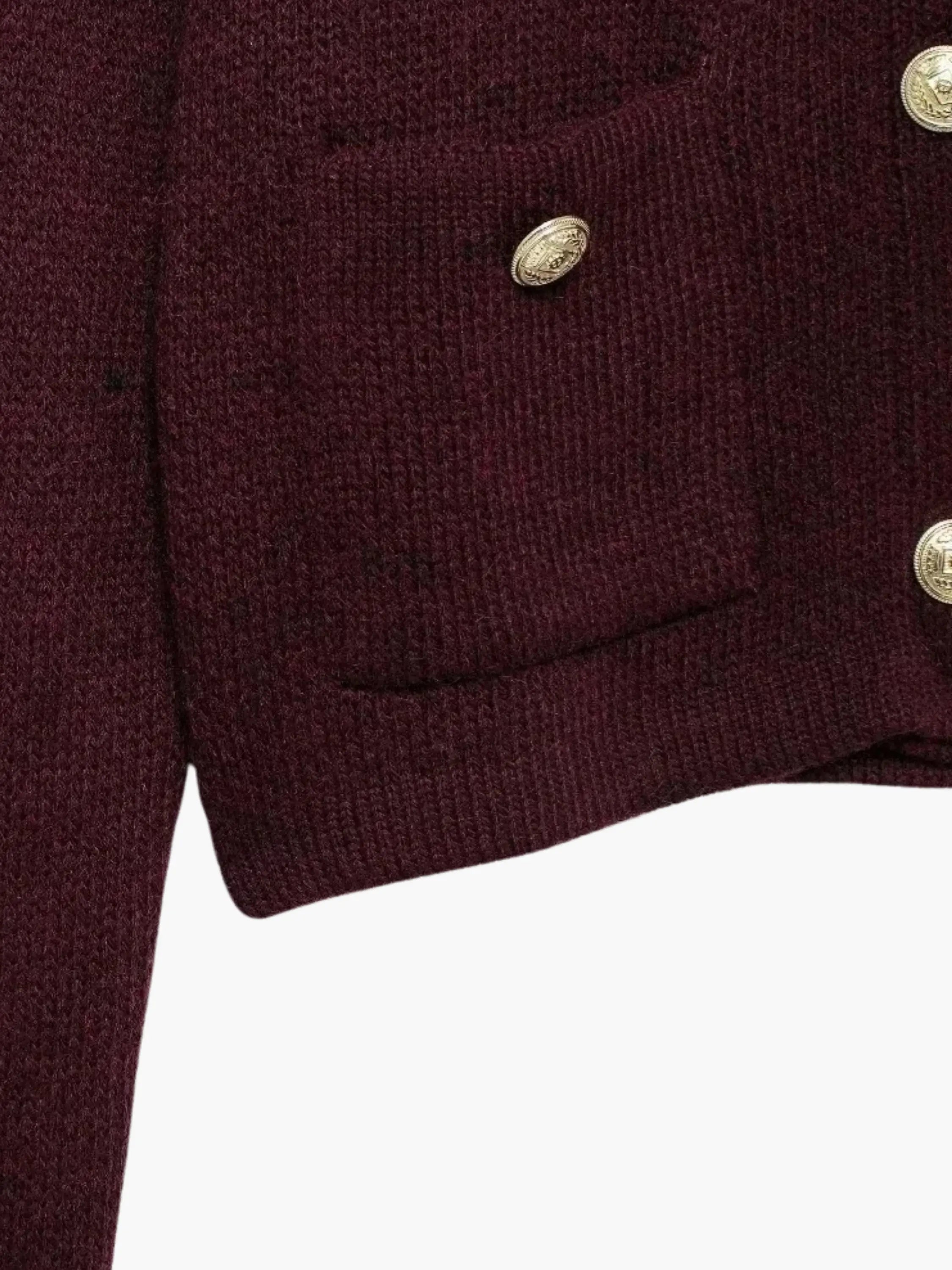 Elegant Cardigan with Button-Detail Knit