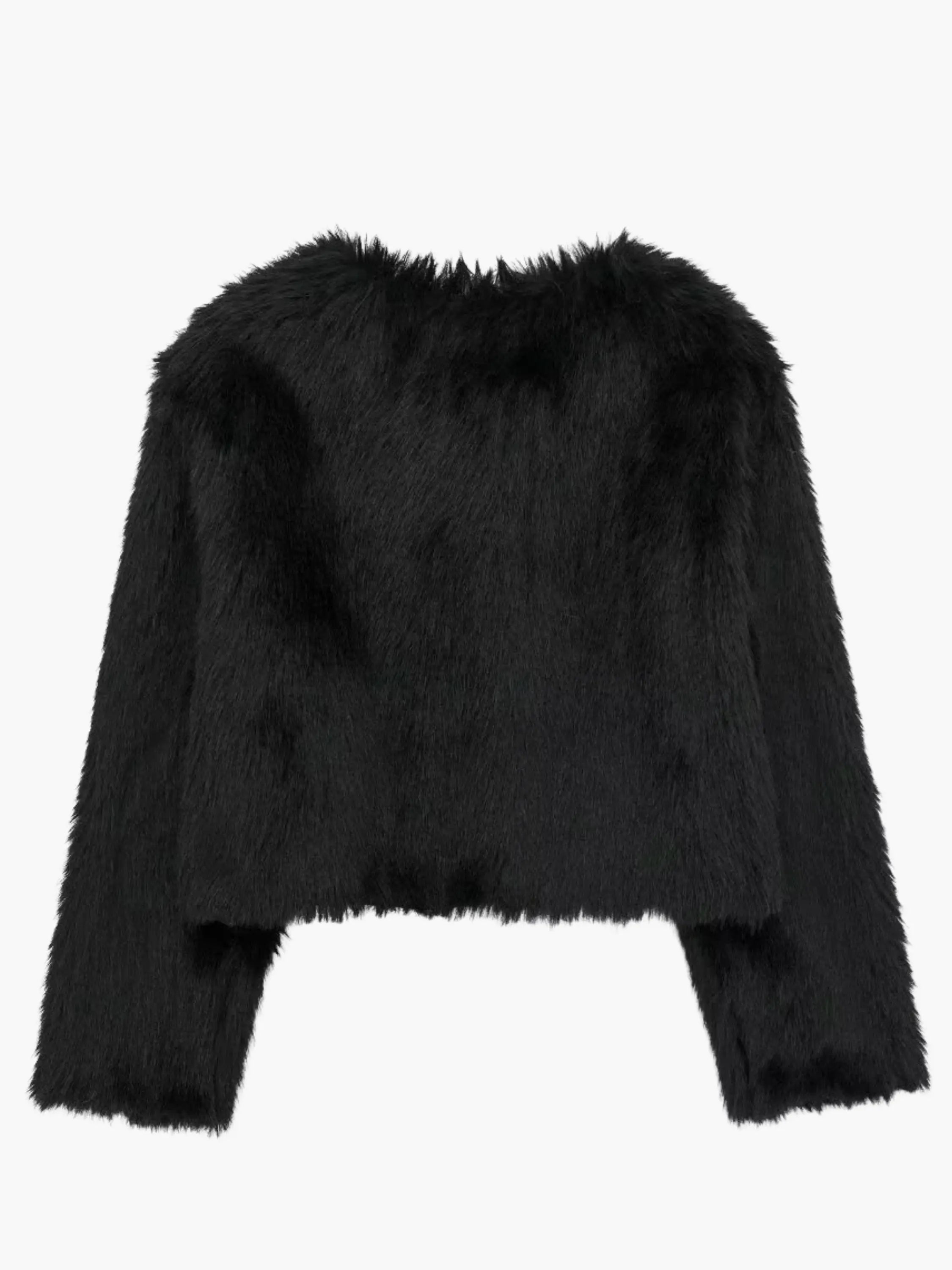 Faux Fur Cropped Jacket
