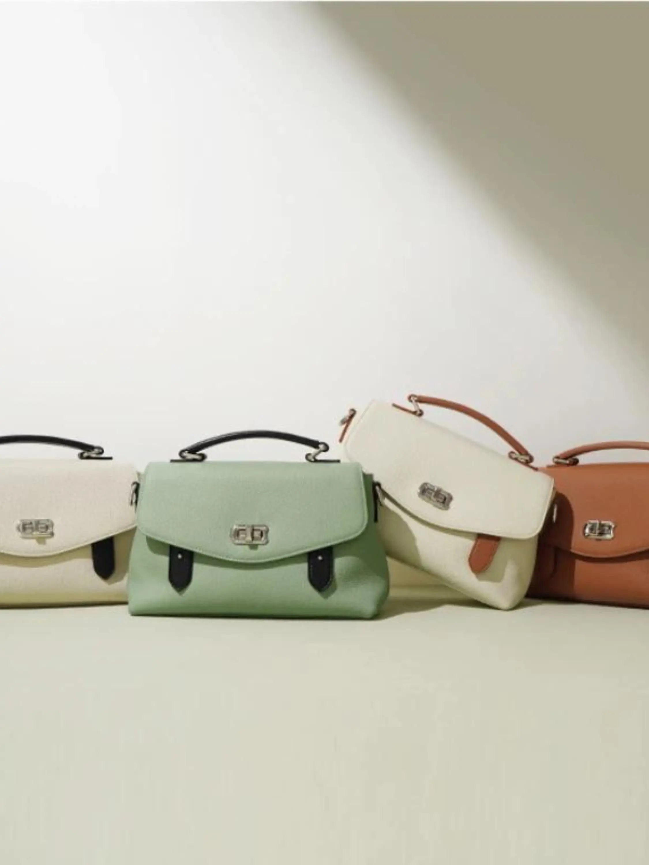 Modern Two-Tone Handbag