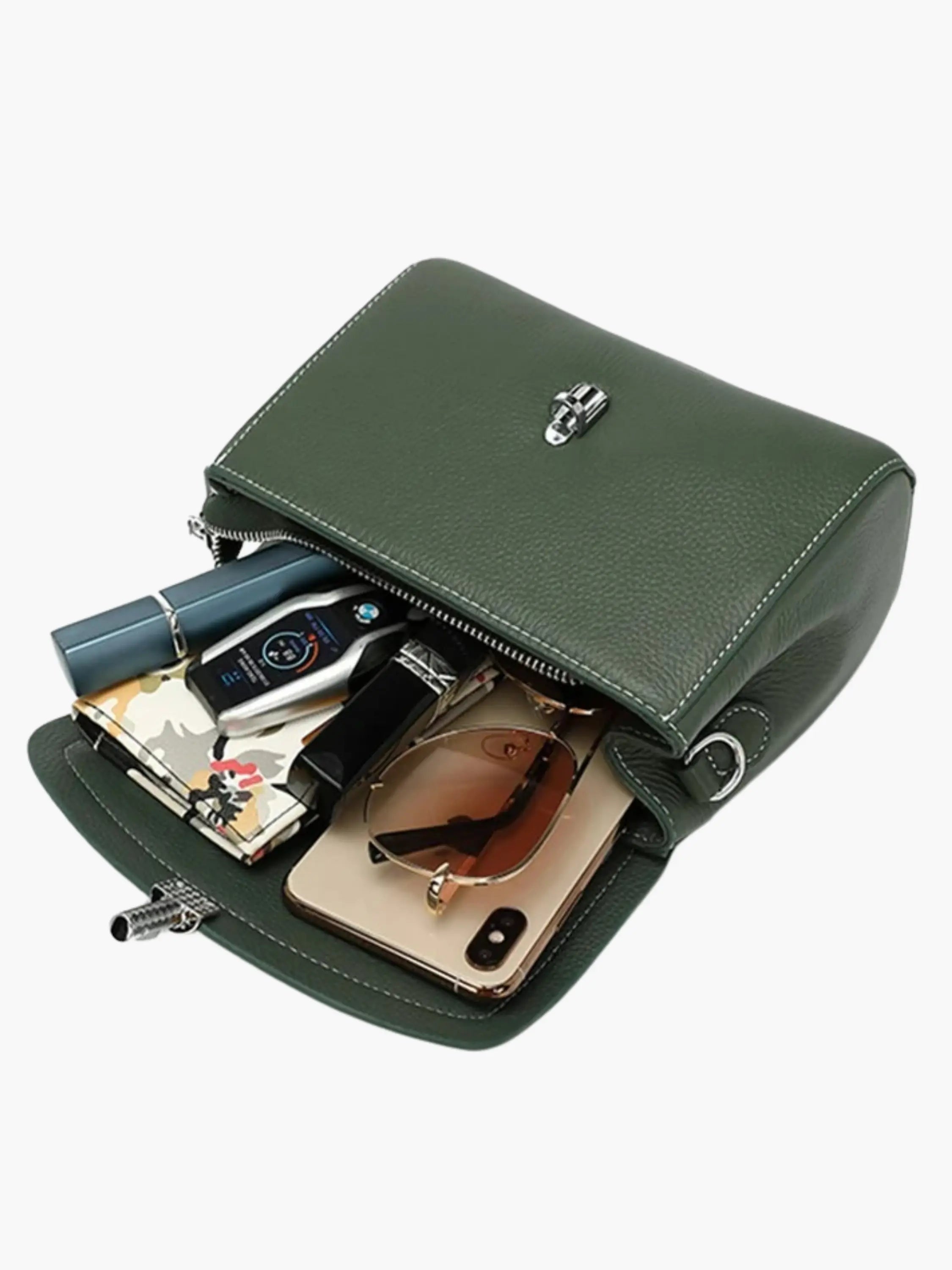 Crocodile Texture Flap Handbag – for Stylish Women