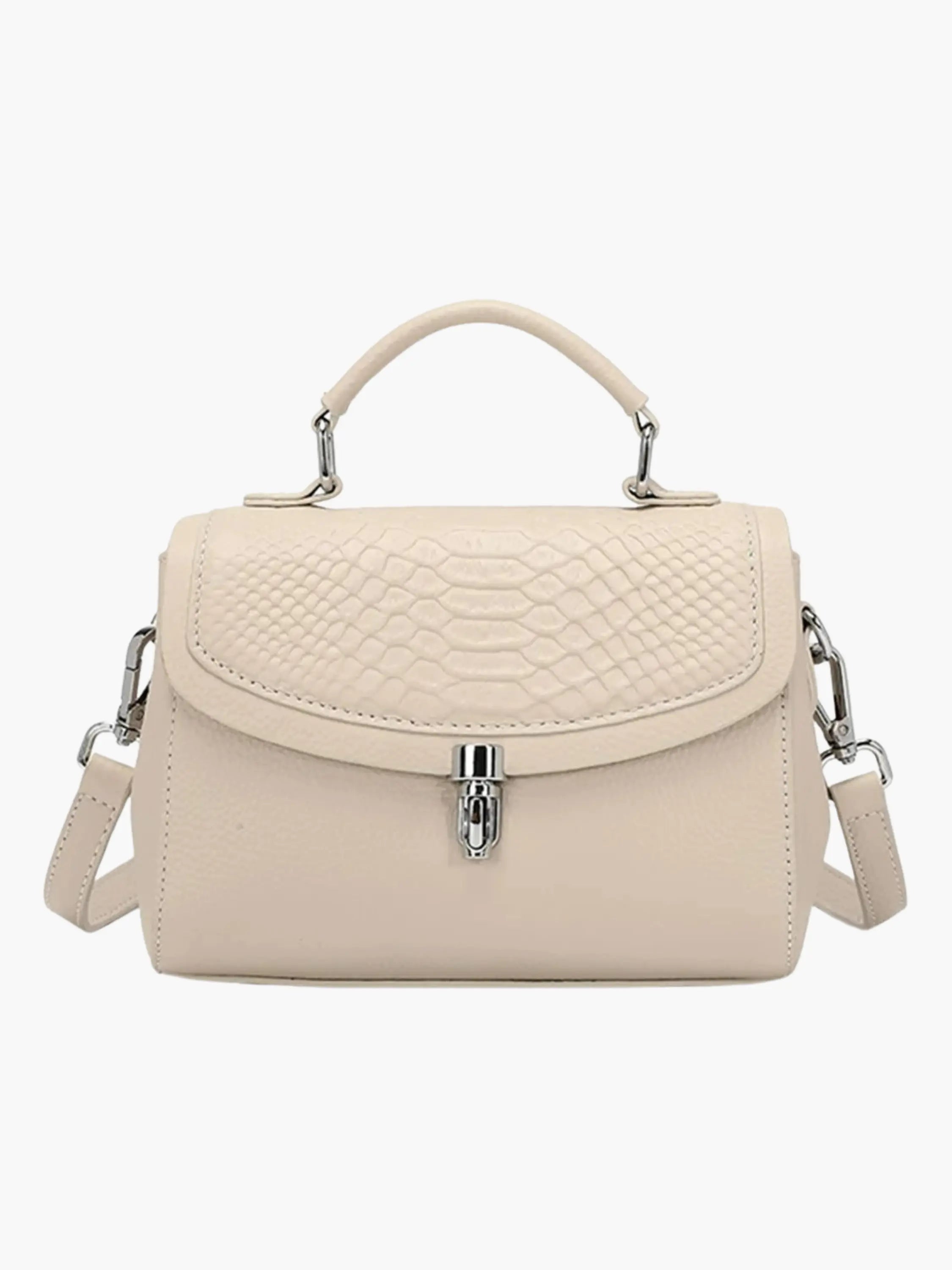 Crocodile Texture Flap Handbag – for Stylish Women
