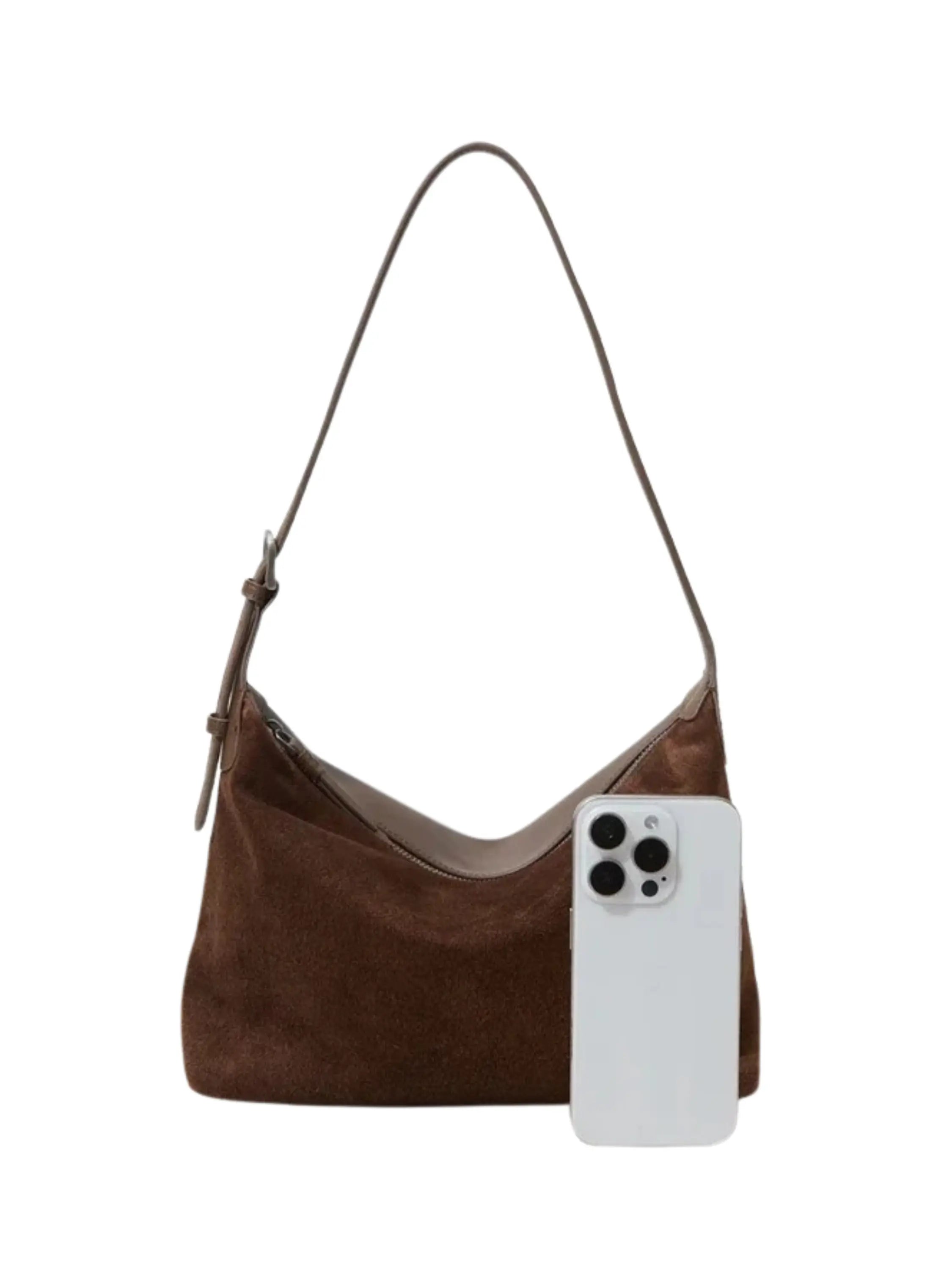 Luxurious Shoulder Bag Suede