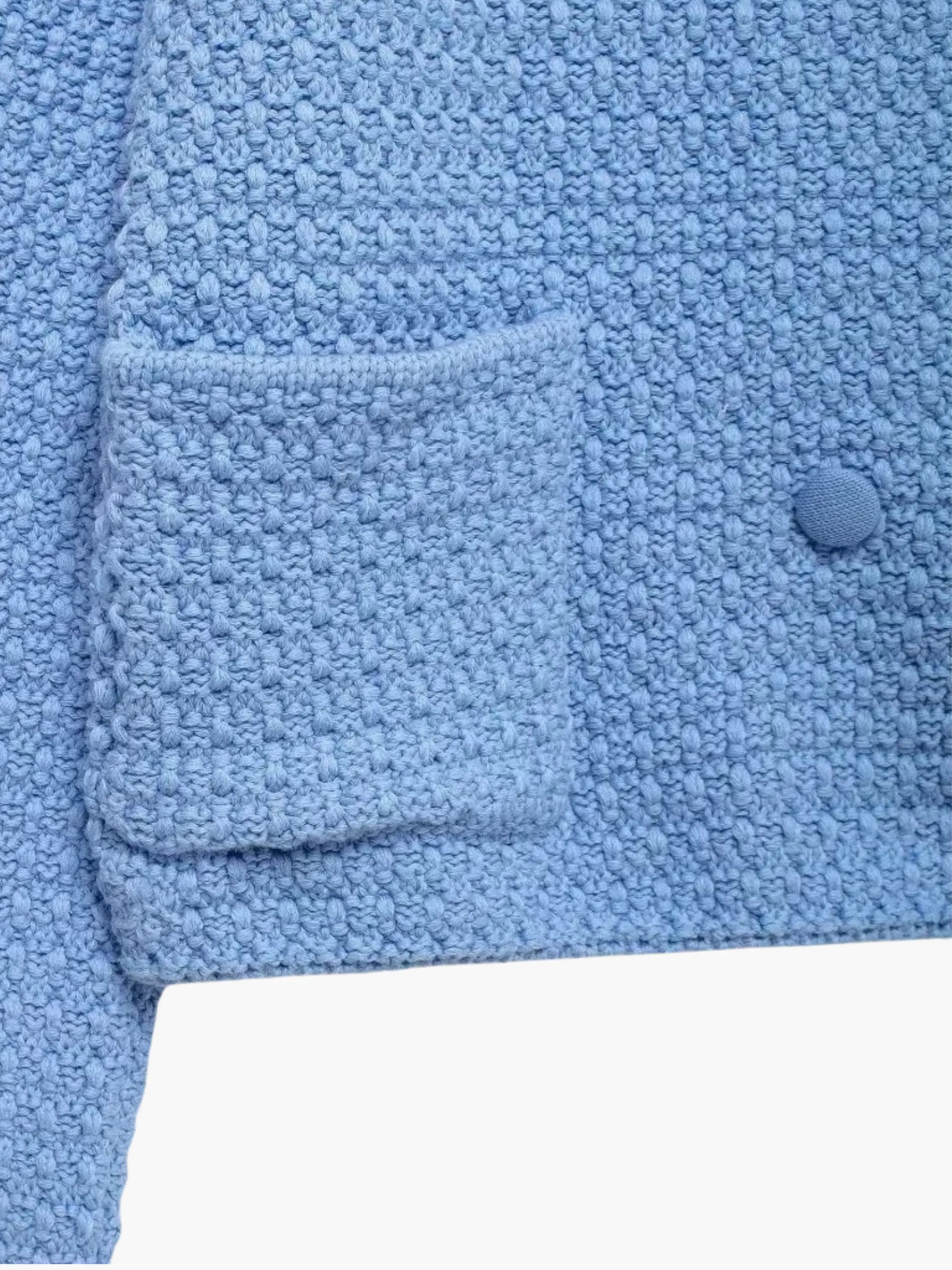 Textured Double-Breasted Cardigan