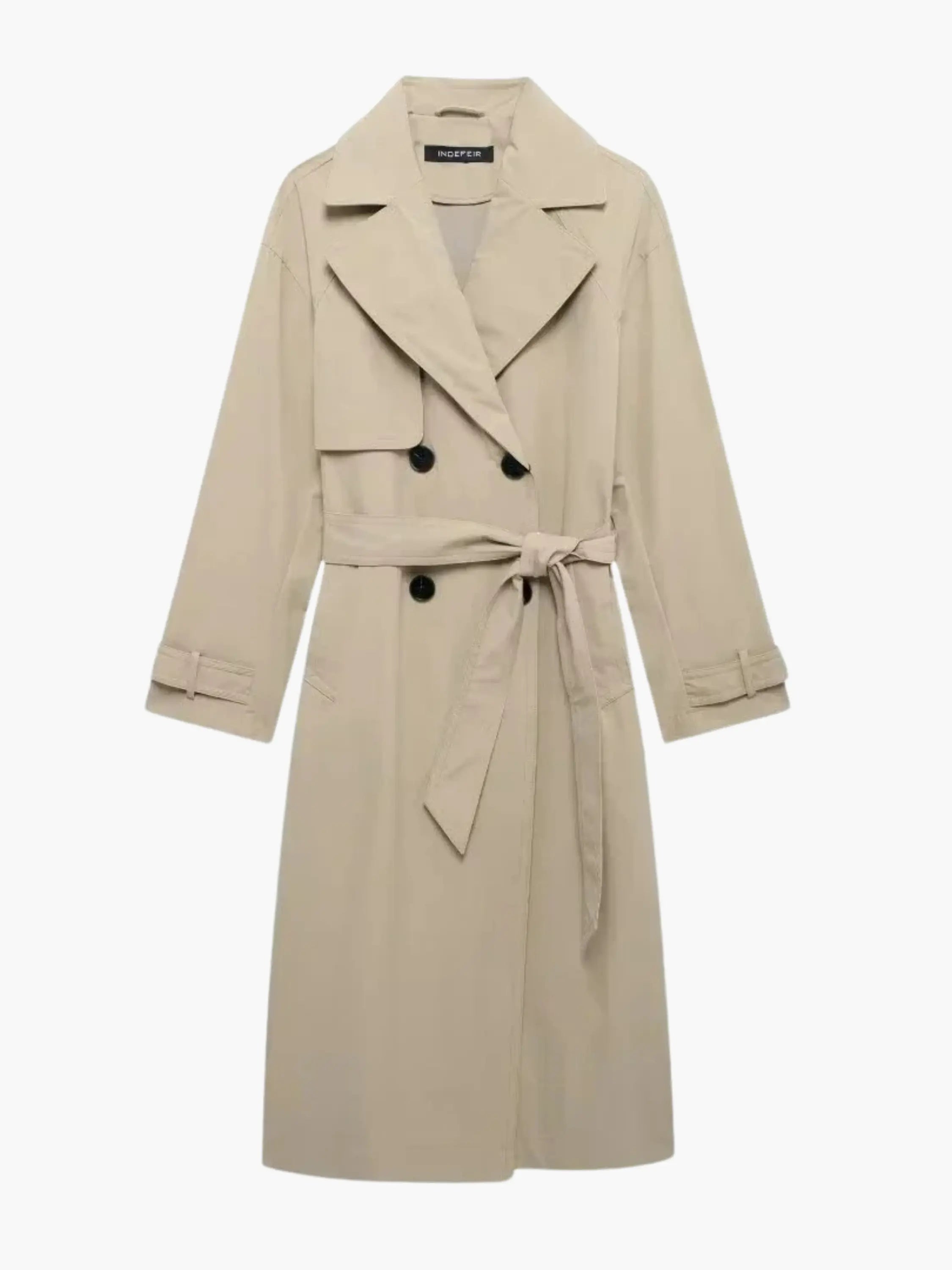 Classic Black Trench Coat - Timeless and Versatile