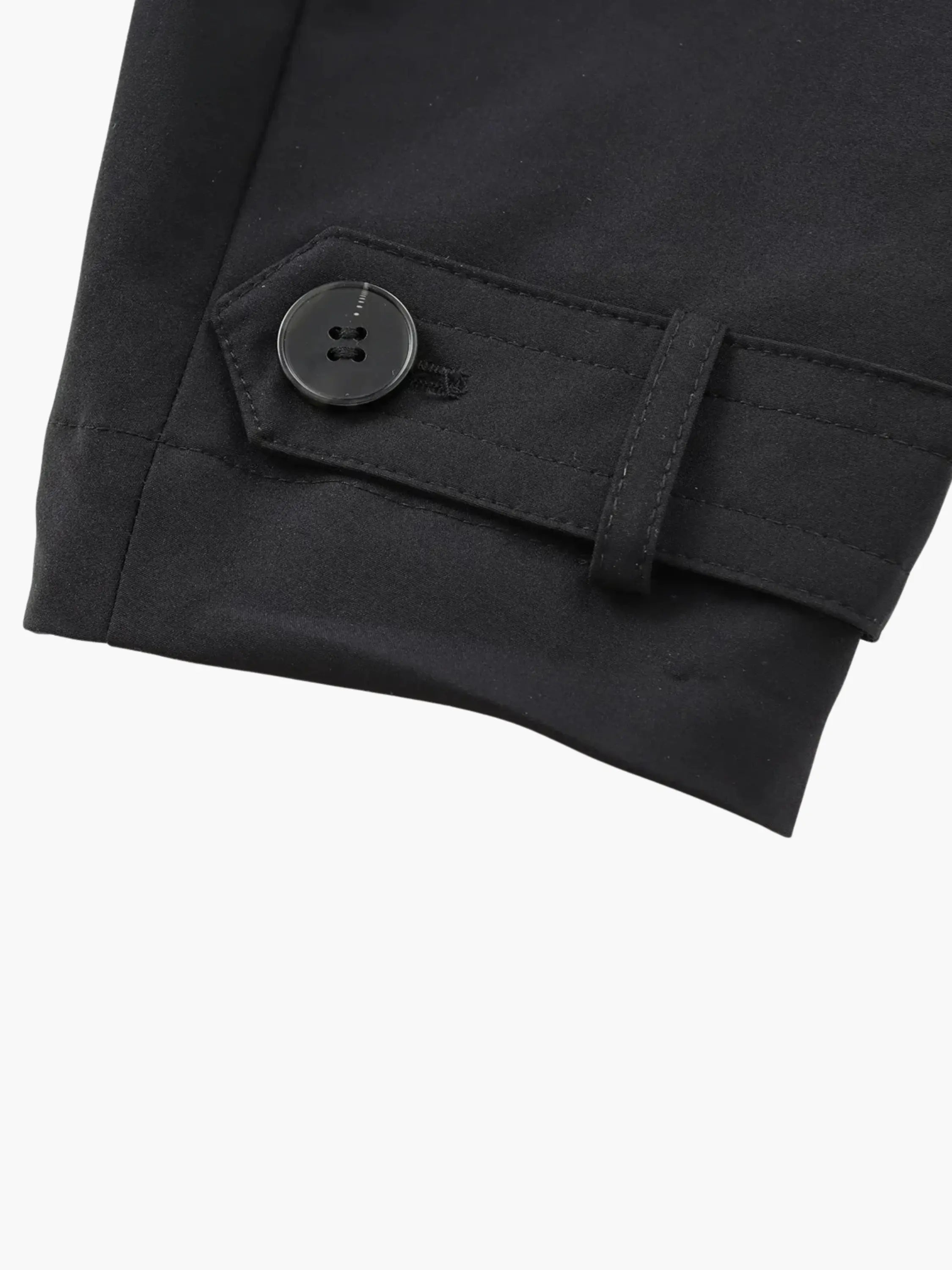 Classic Black Trench Coat - Timeless and Versatile