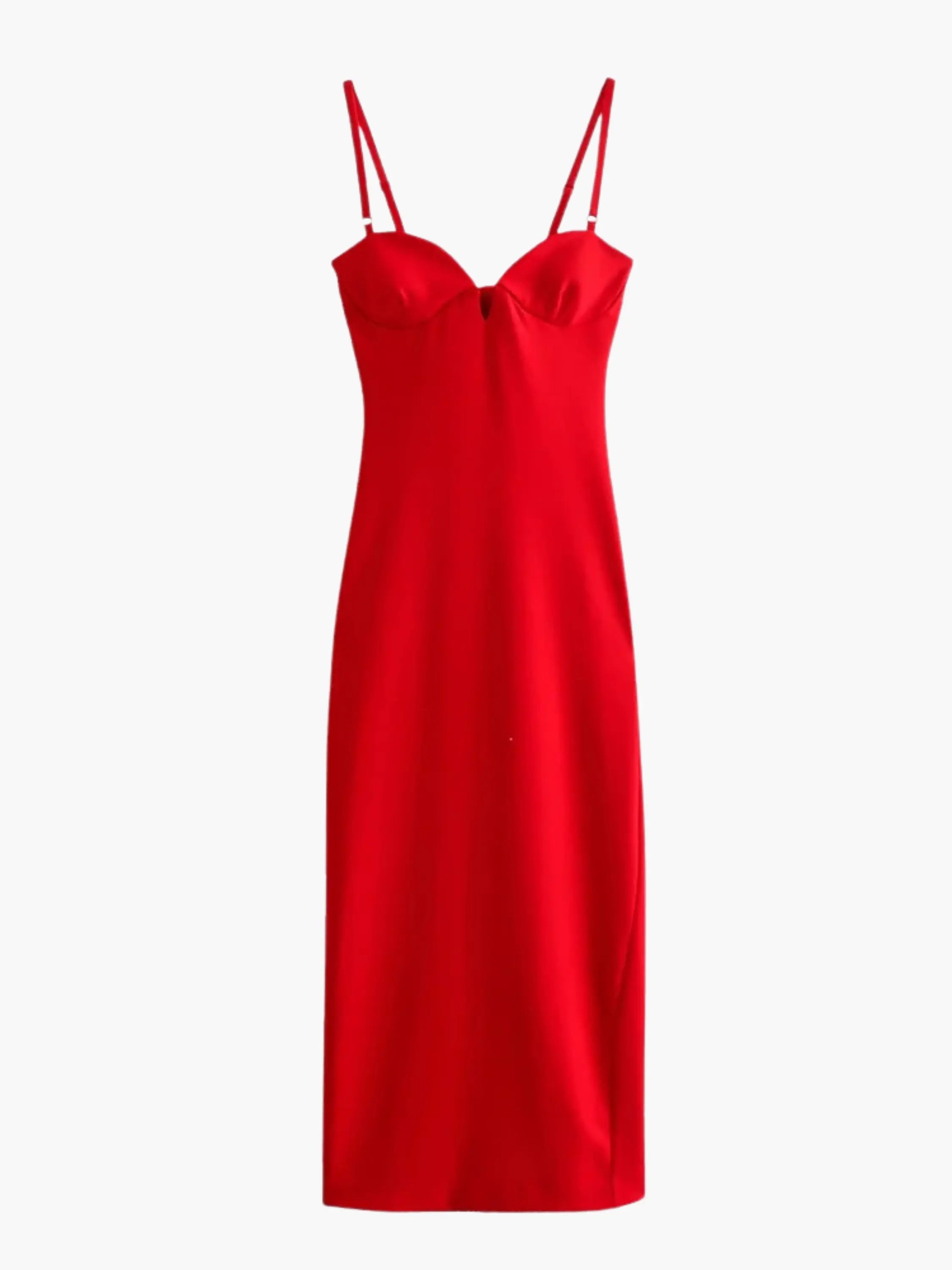 Elegant White Slip Maxi Dress with Adjustable Straps