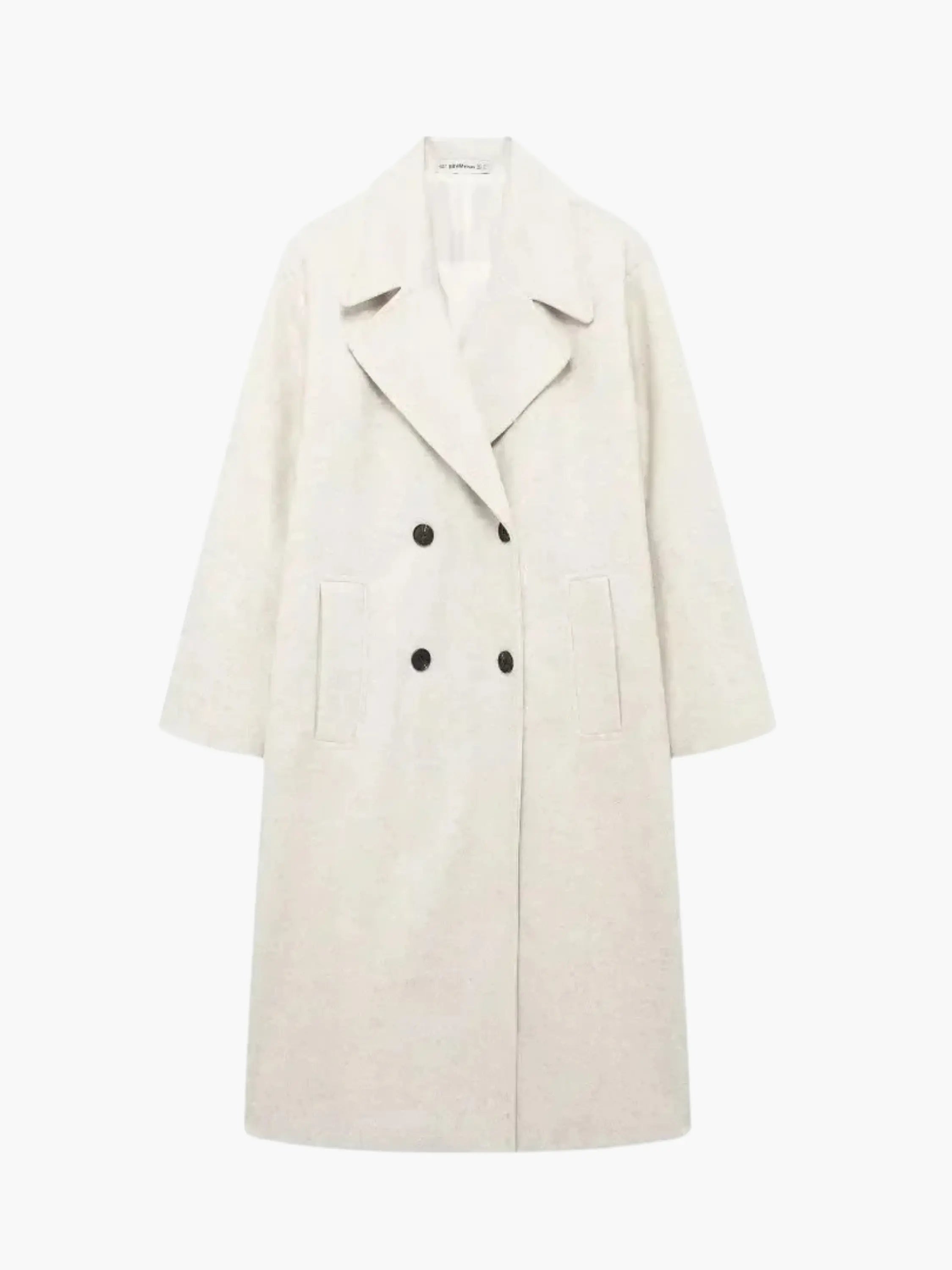 Oversized Double-Breasted Coat - Cozy and Chic