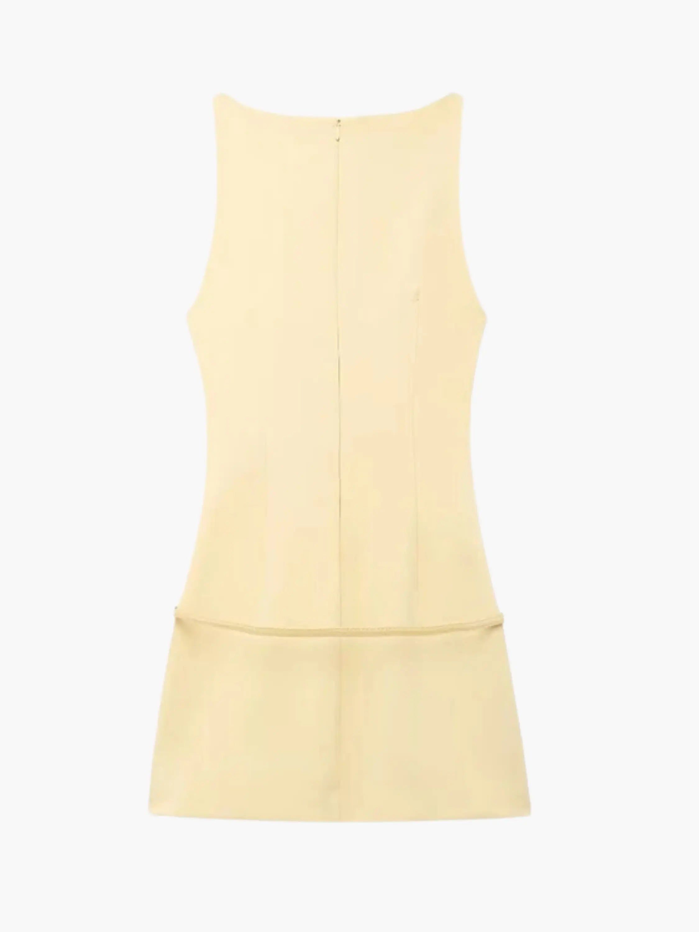 Belted Sleeveless Mini Dress - Sleek and Modern