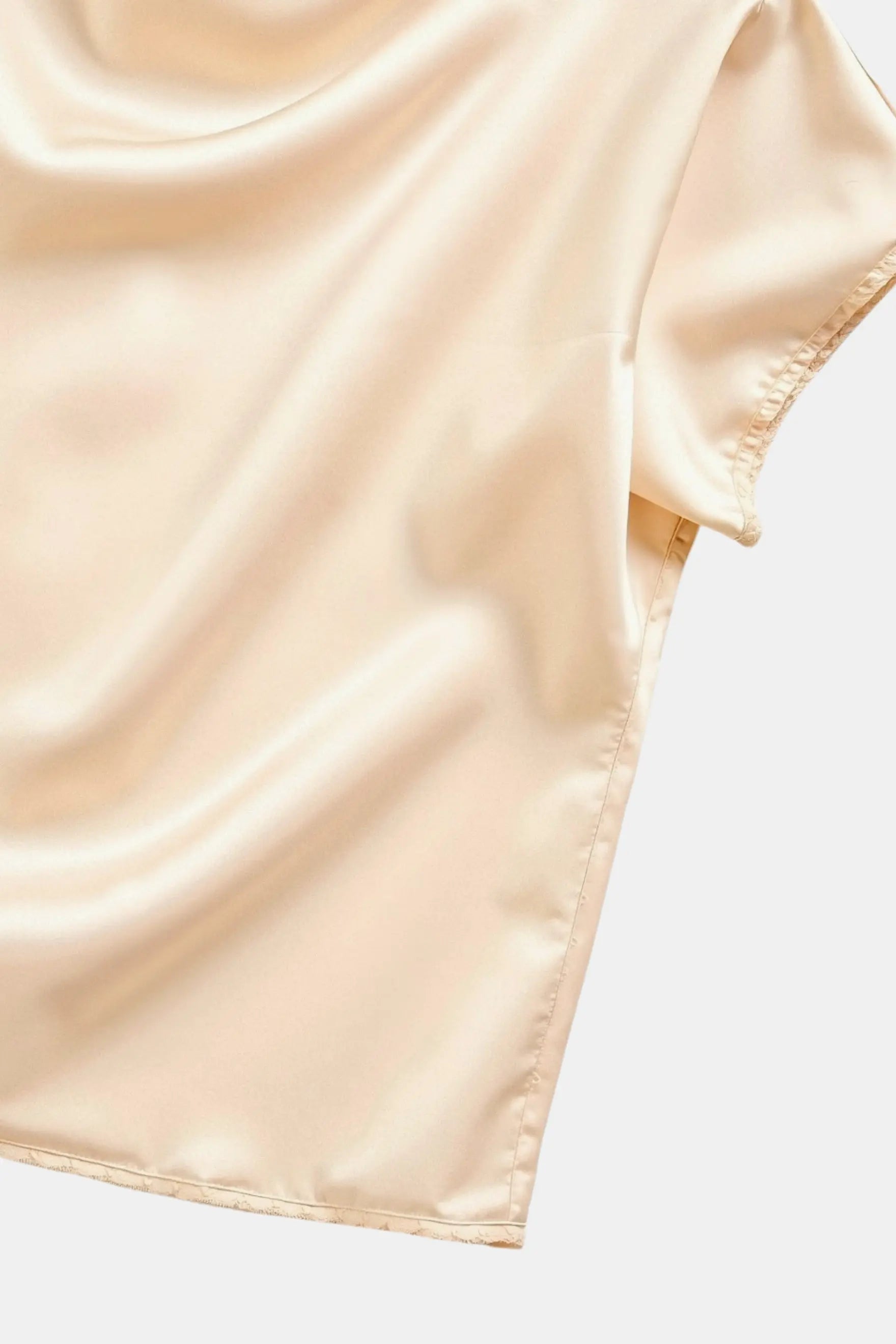 Satin Relaxed-Fit T-Shirt