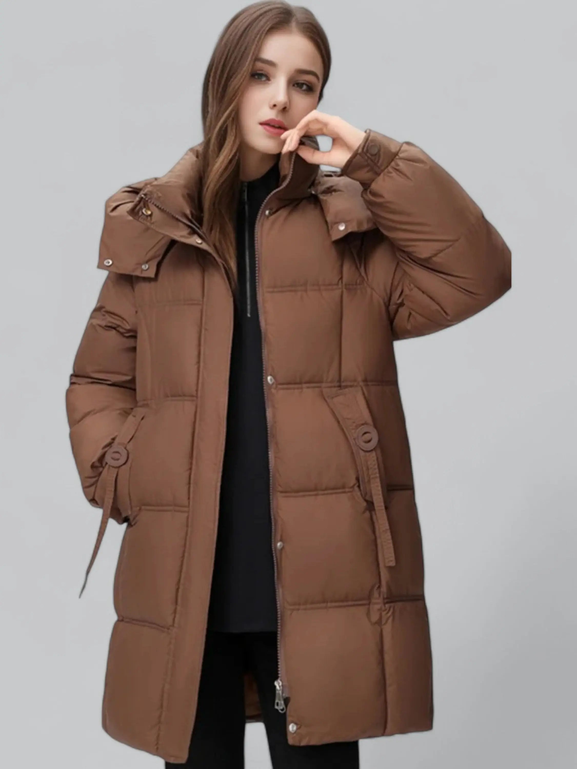 Longline Hooded Puffer Coat