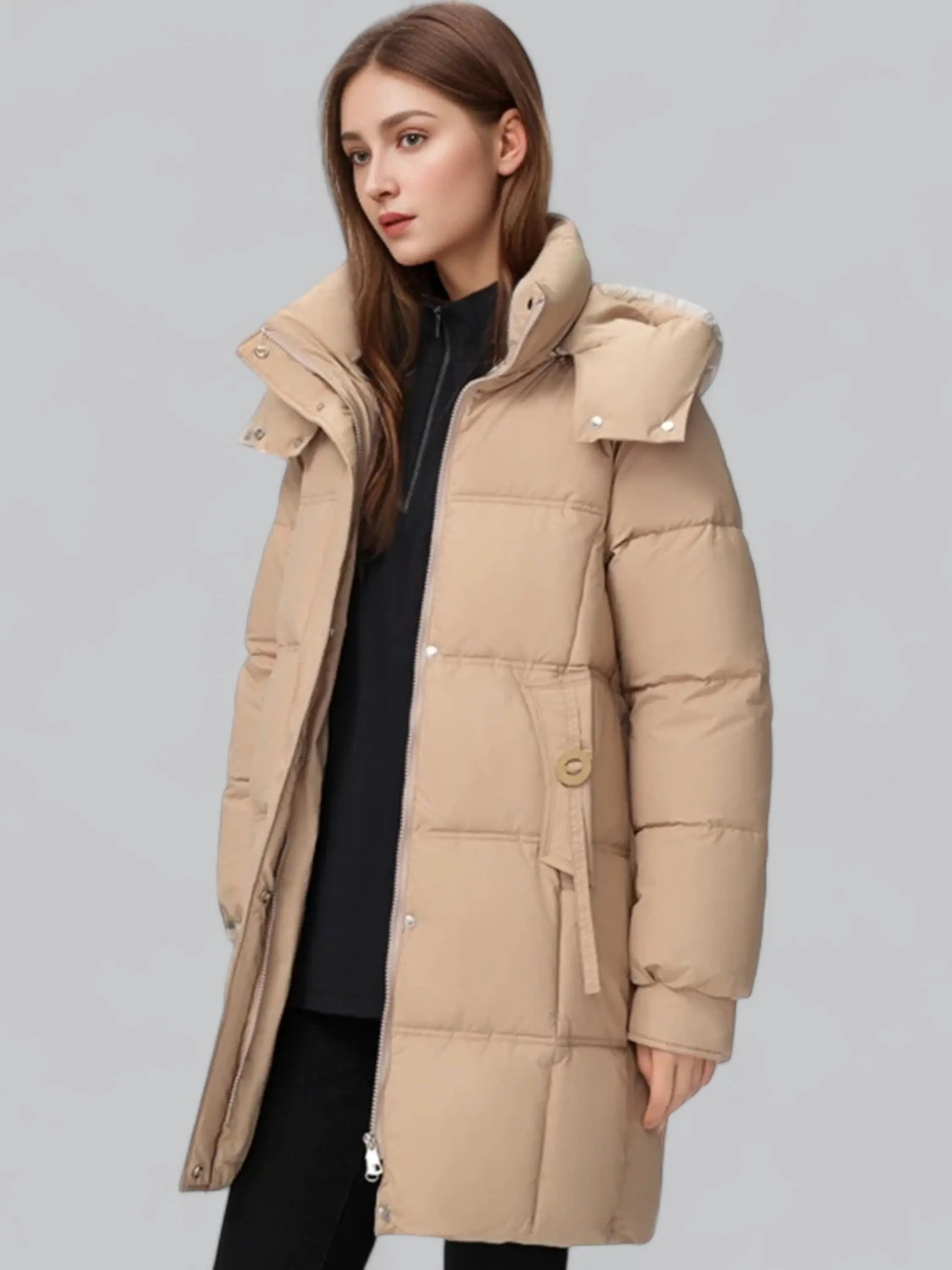 Longline Hooded Puffer Coat