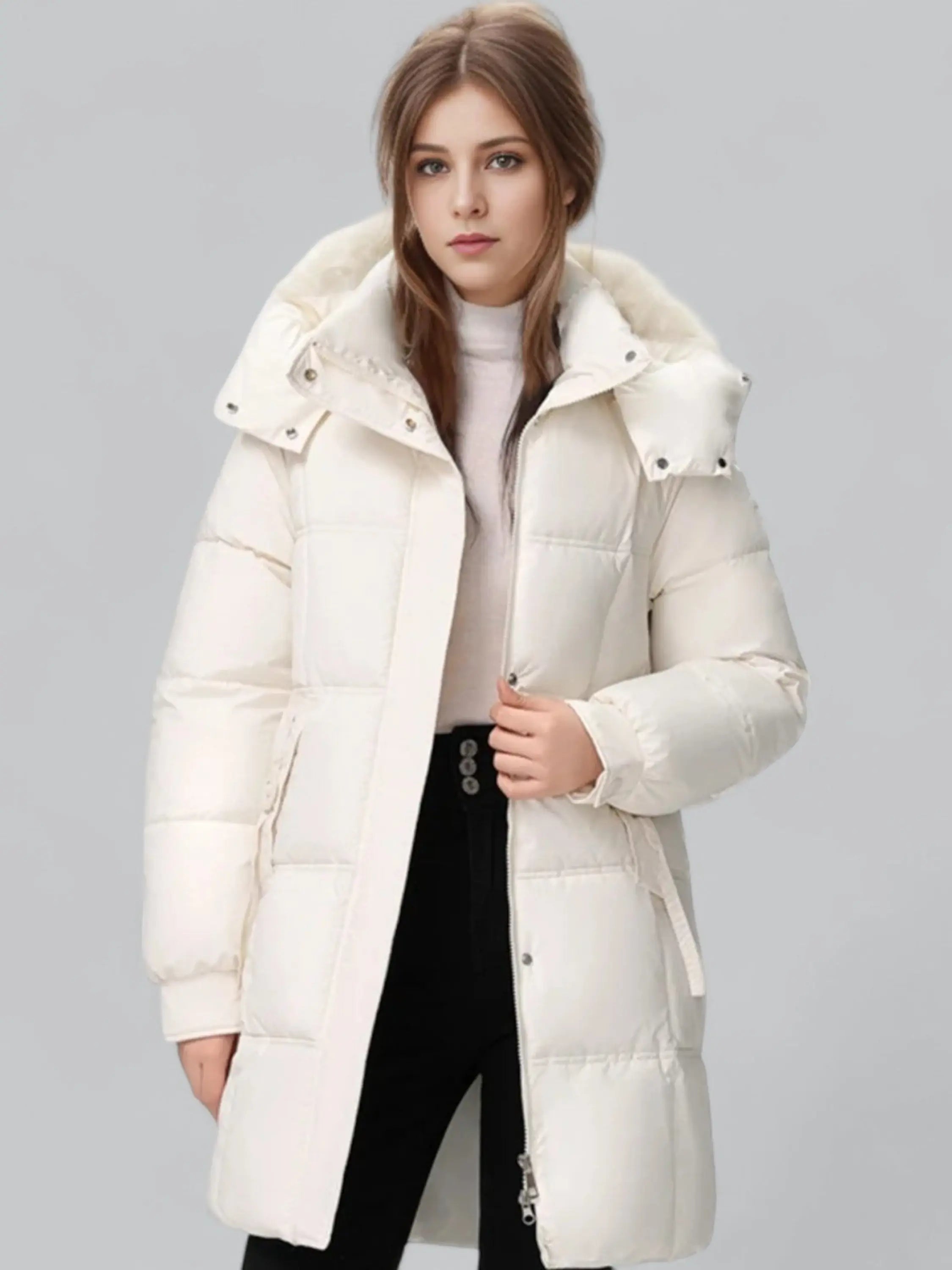 Longline Hooded Puffer Coat