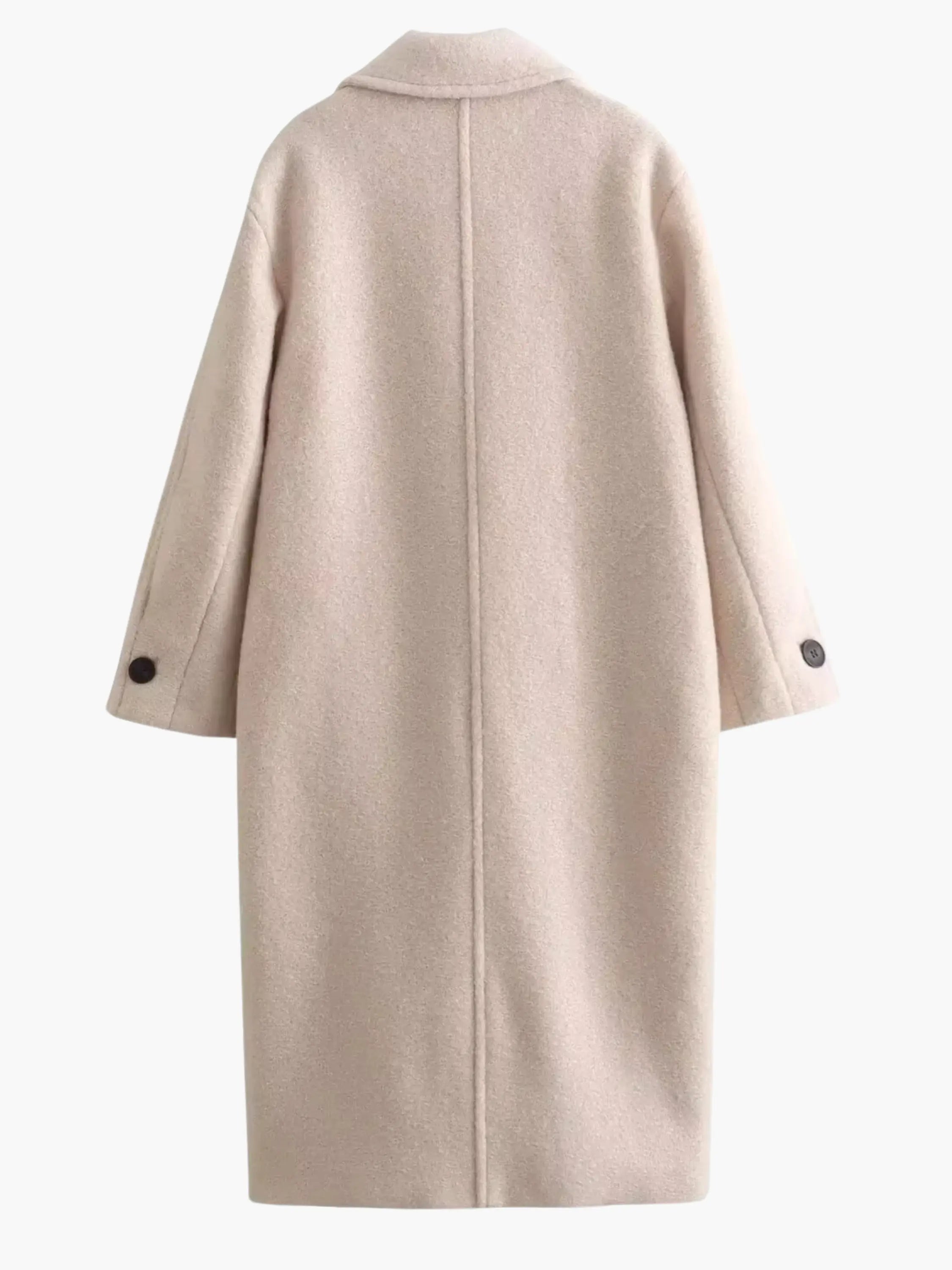 Oversized Camel Wool-Blend Coat
