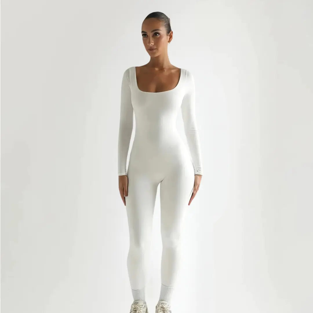 Seamless Long-Sleeve Bodysuit for Effortless Style