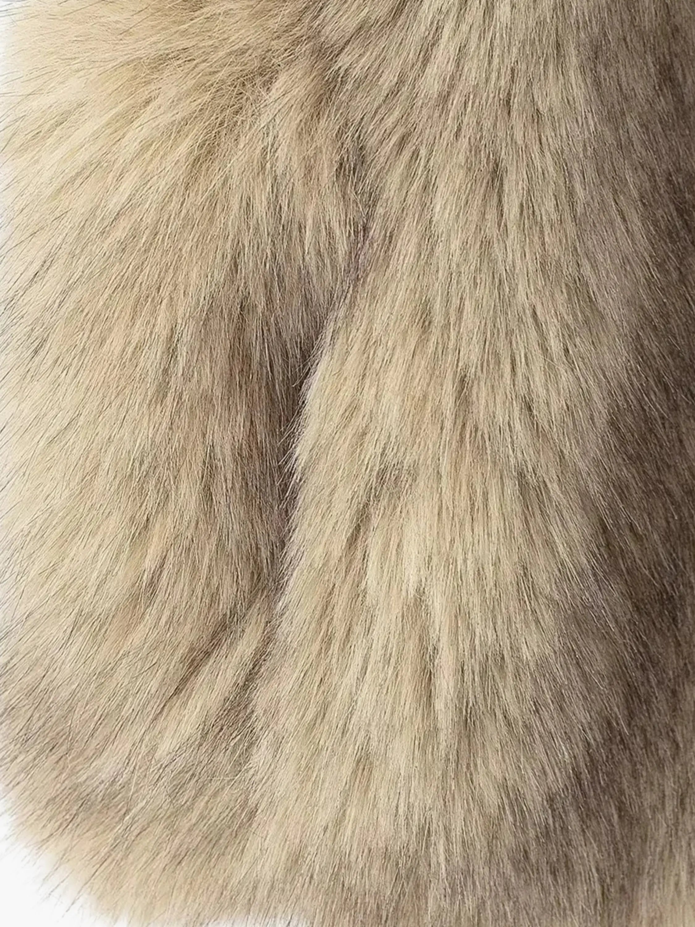 Plush Faux Fur Vest with Collar