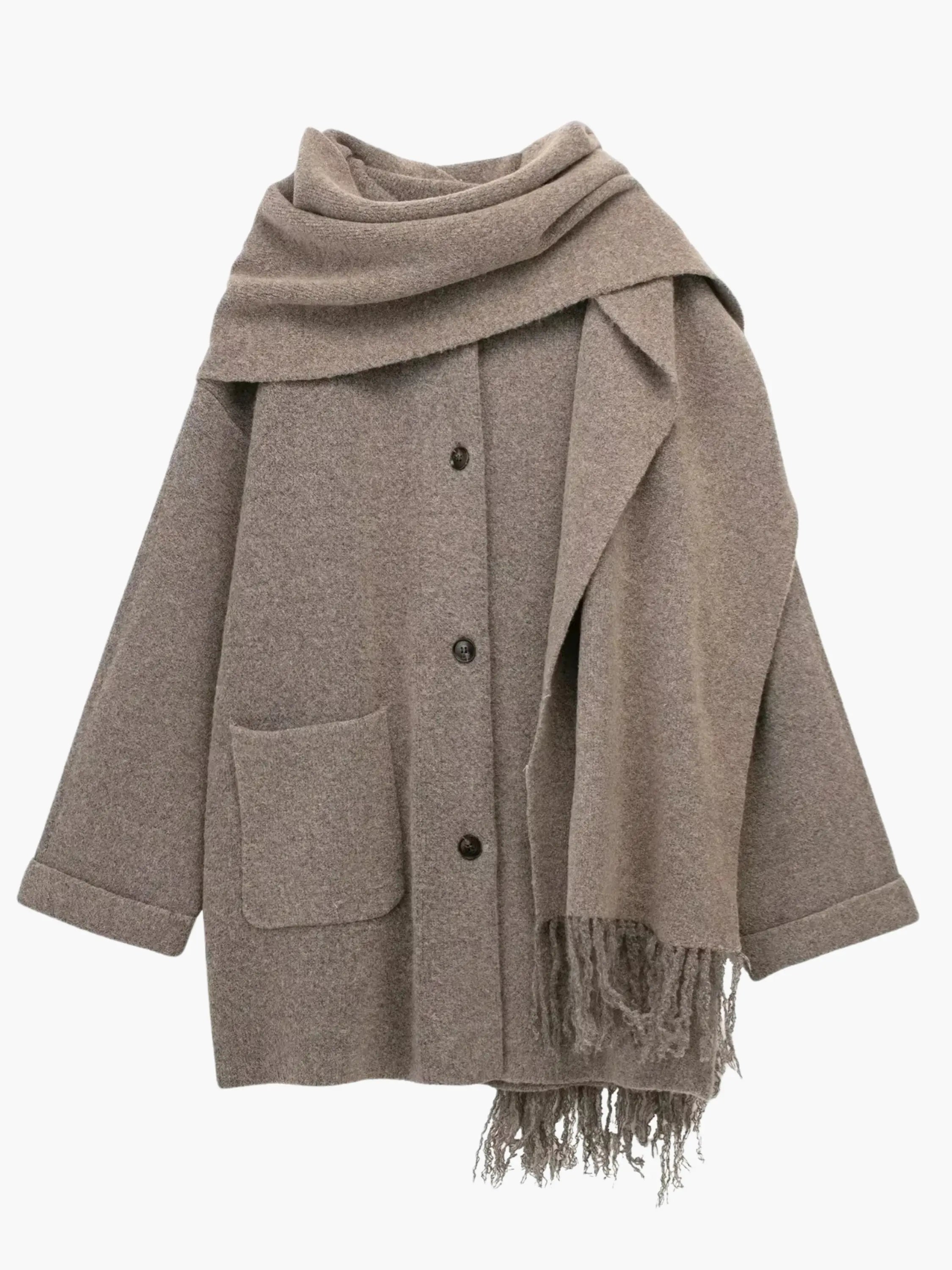 Cozy -Blend Wrap Coat