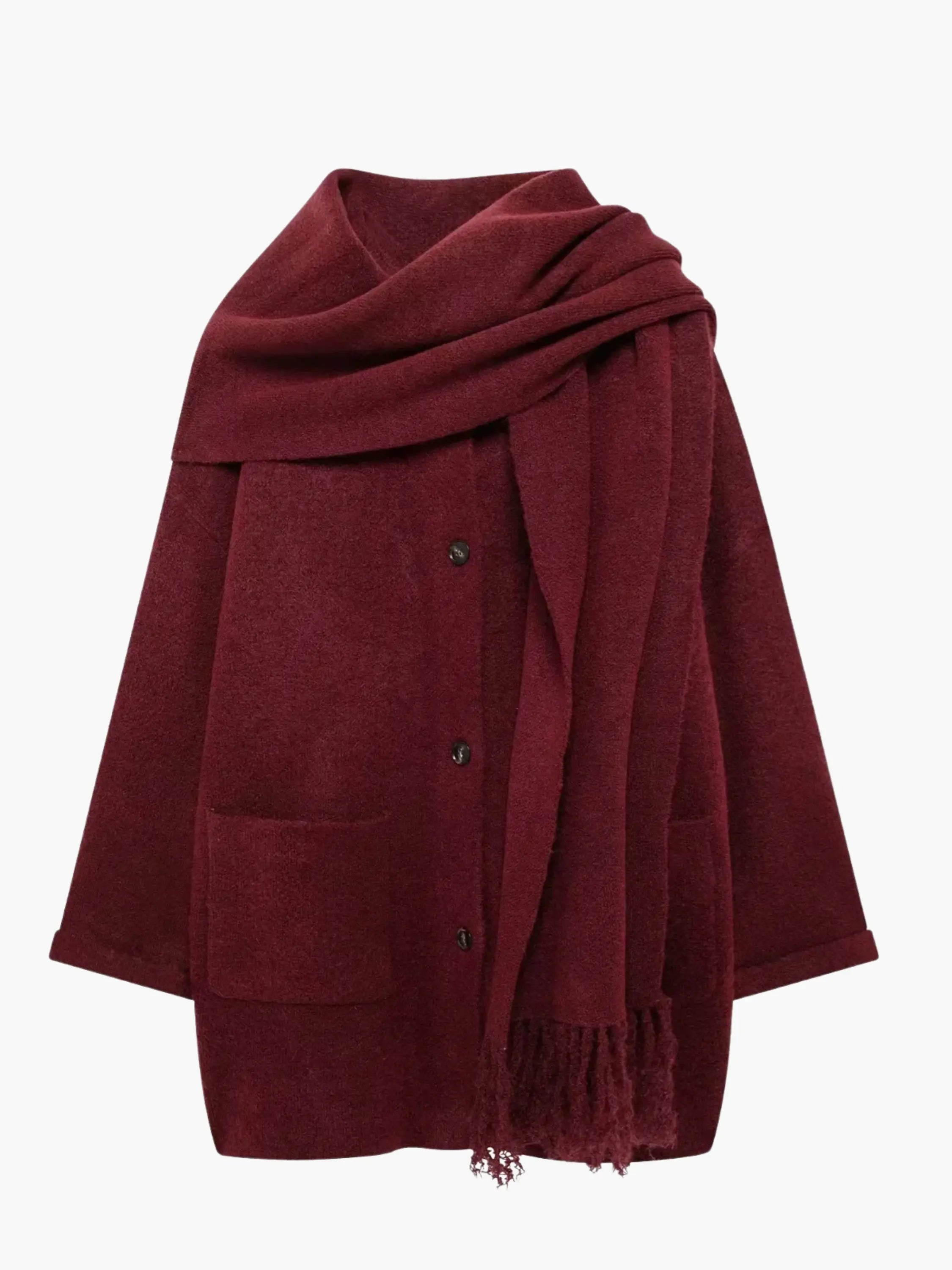 Cozy -Blend Wrap Coat