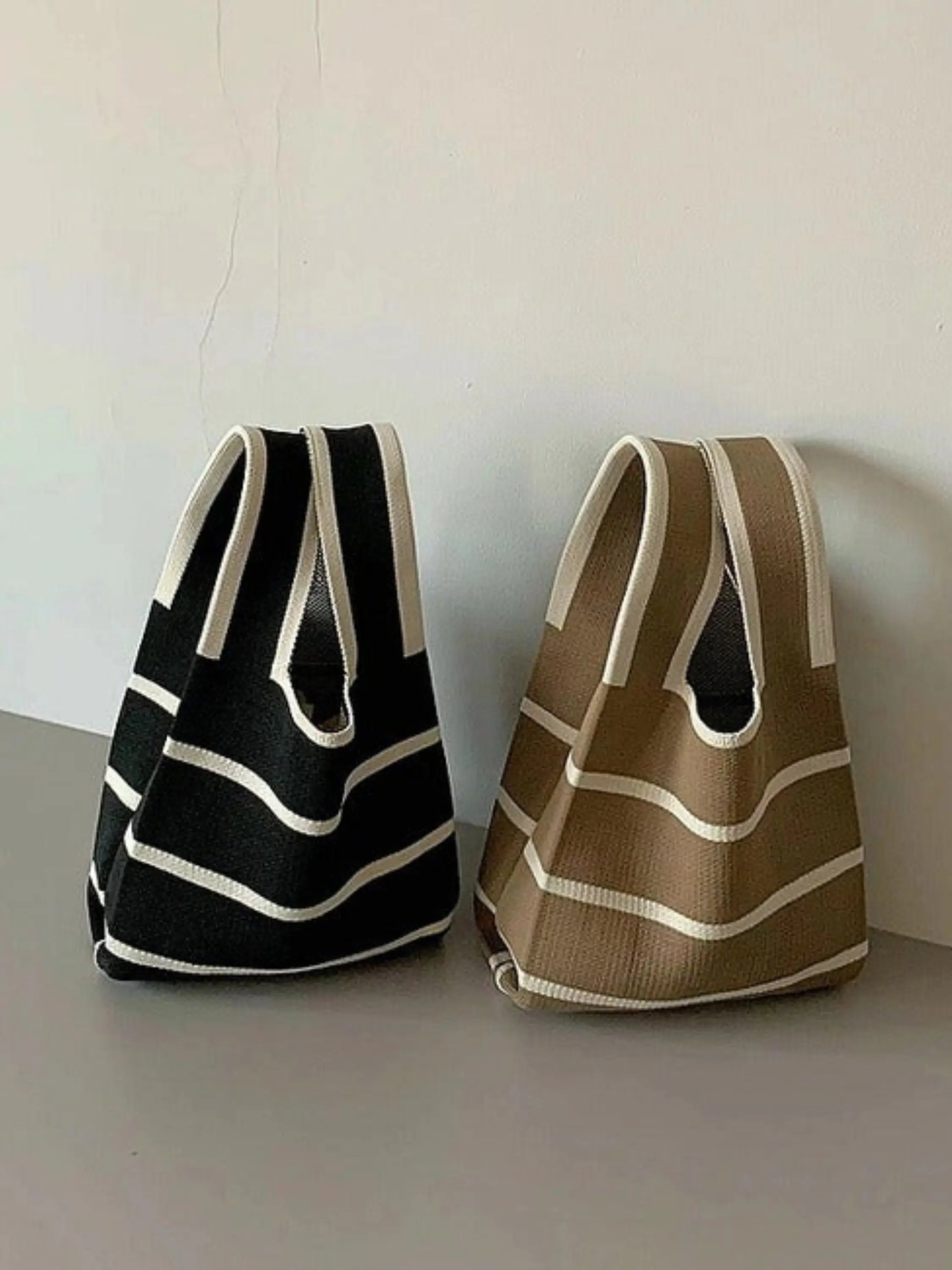 Striped Knot Tote Bag - for Women