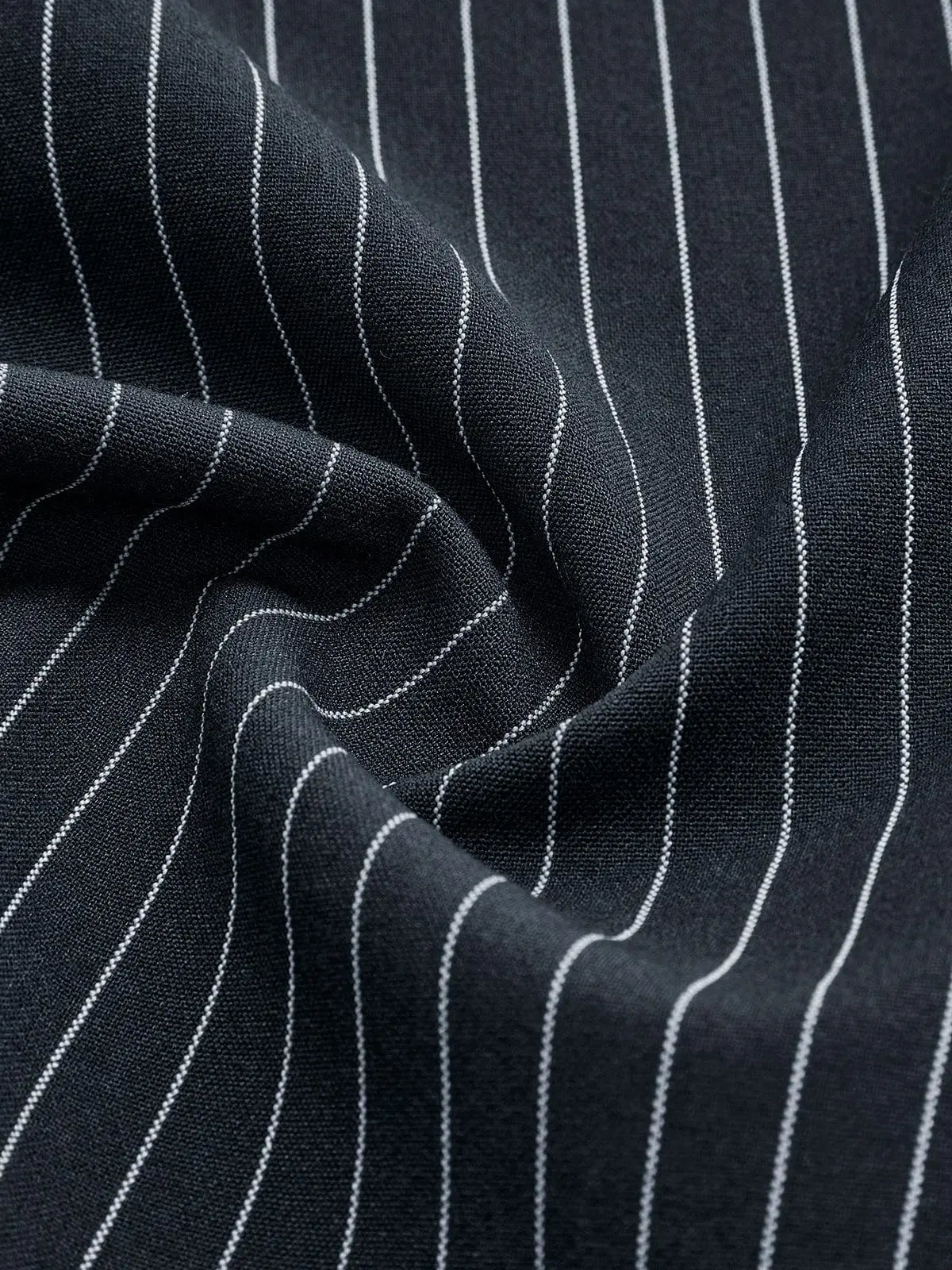 Cropped Pinstripe Blazer