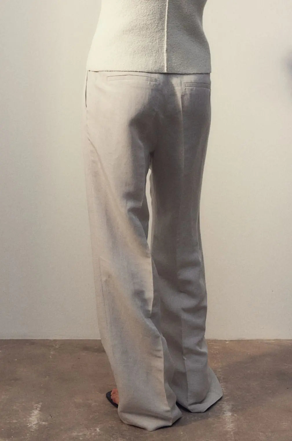 Wide-Leg Linen Trousers