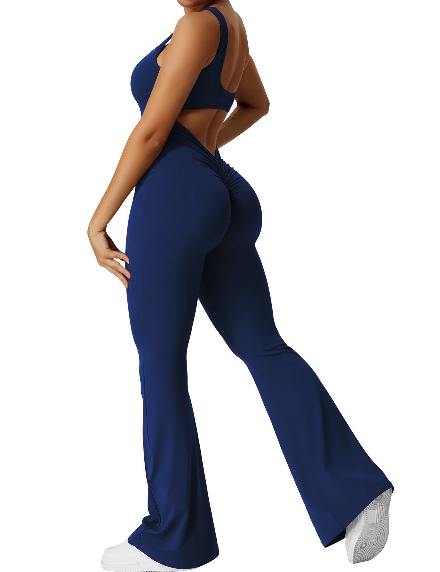 Sienna | Backless Flare Jumpsuit