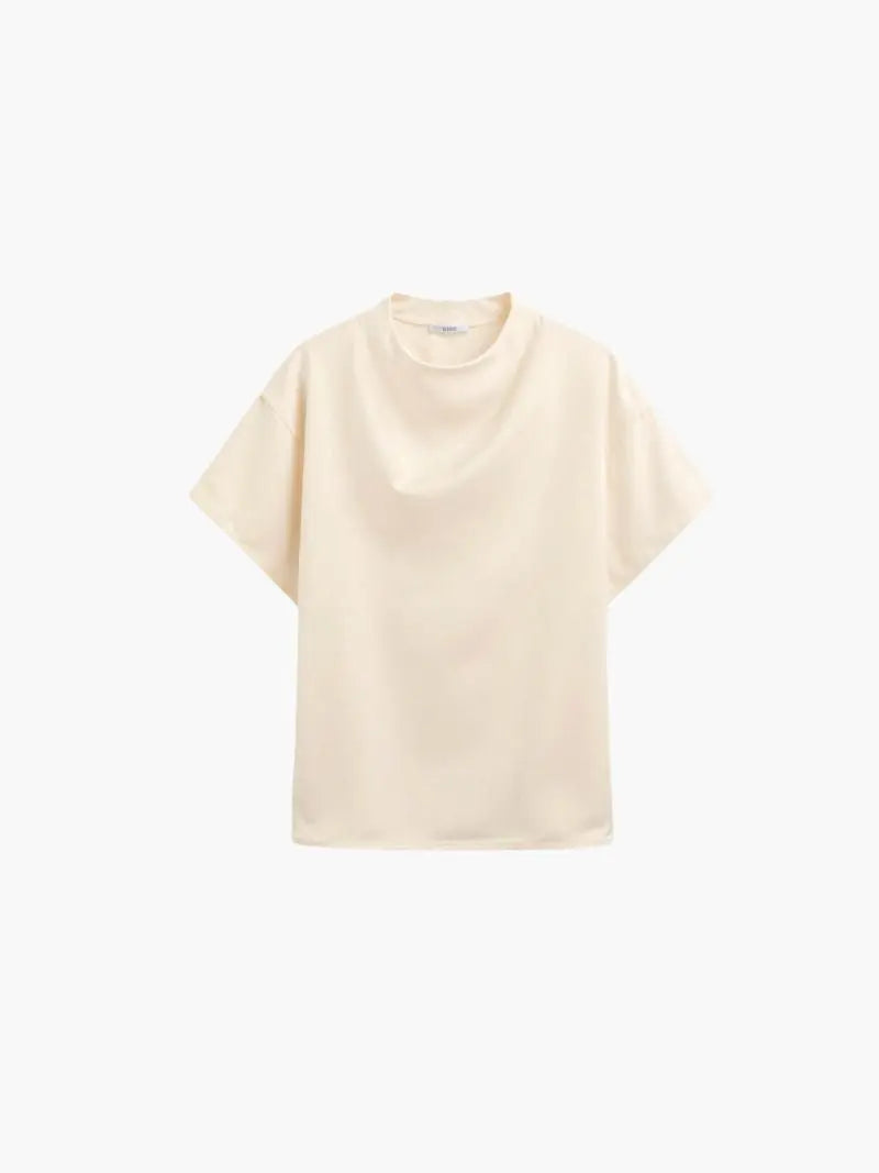 Satin Relaxed-Fit T-Shirt
