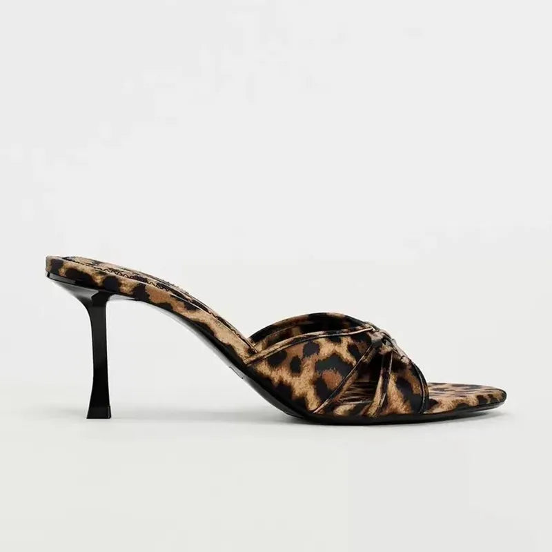 The Gina | Mid Height Panther Heels