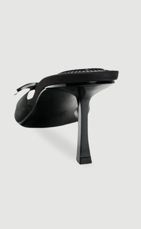 Sabine Mid Height Black Heels