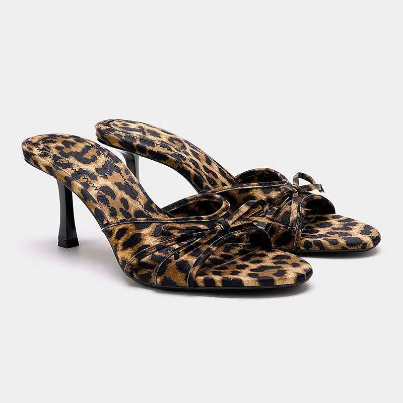 The Gina | Mid Height Panther Heels