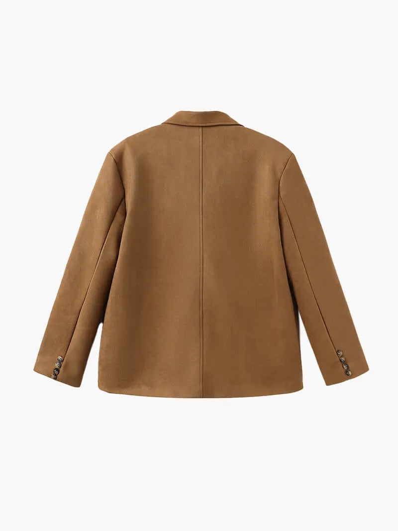 Timeless Faux Suede Camel Jacket