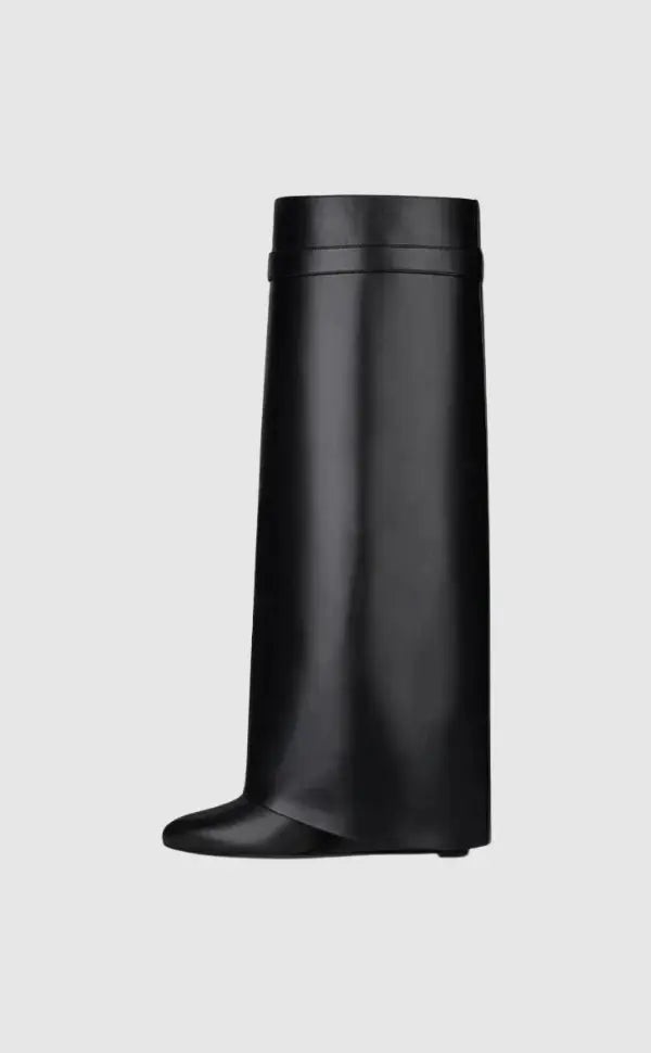 Trendy Rain Boots with Lock Detail - Bold and Fashionable