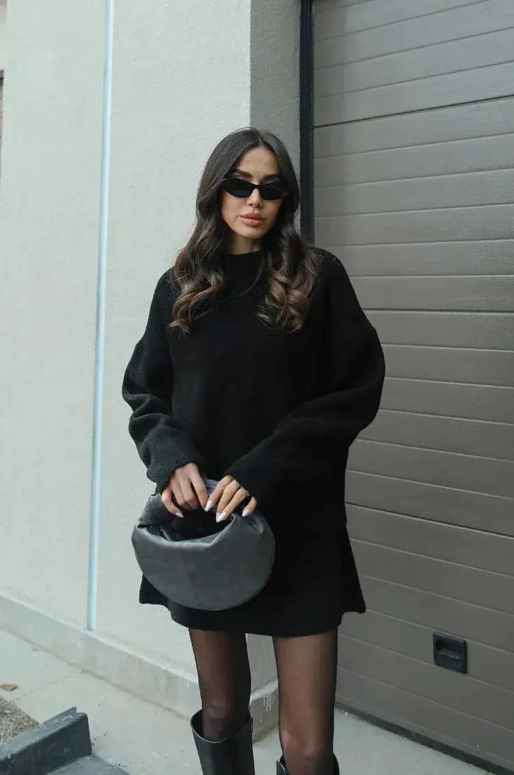 Cozy Chic Knit Sweater Dress Set