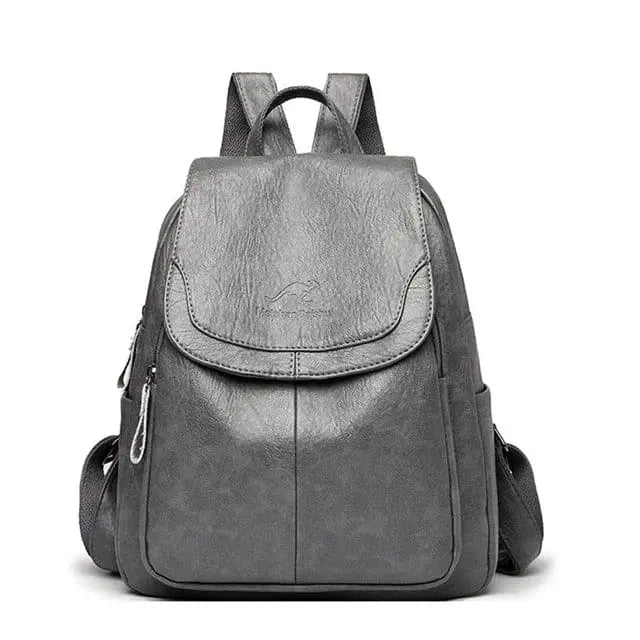Maya | Anti Theft Leather Backpack