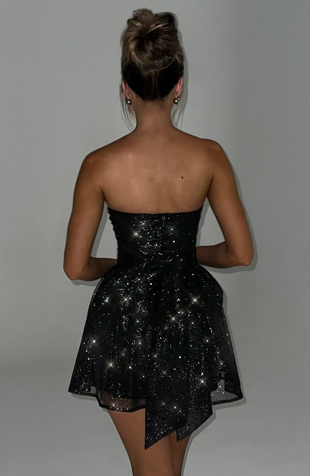 Sparkle Strapless Mini Dress