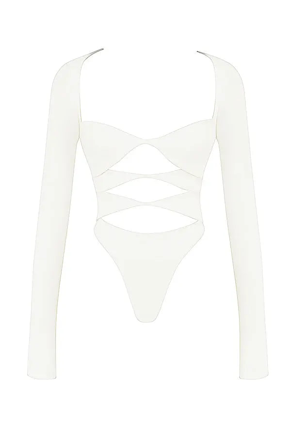 Bold Cut-Out Long Sleeve Top