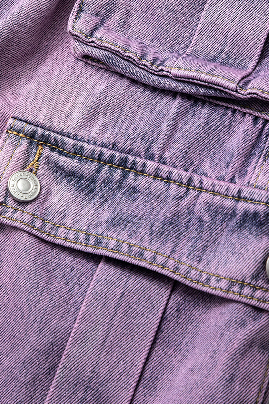 Trendy Purple Cargo Denim– With Utility Pockets