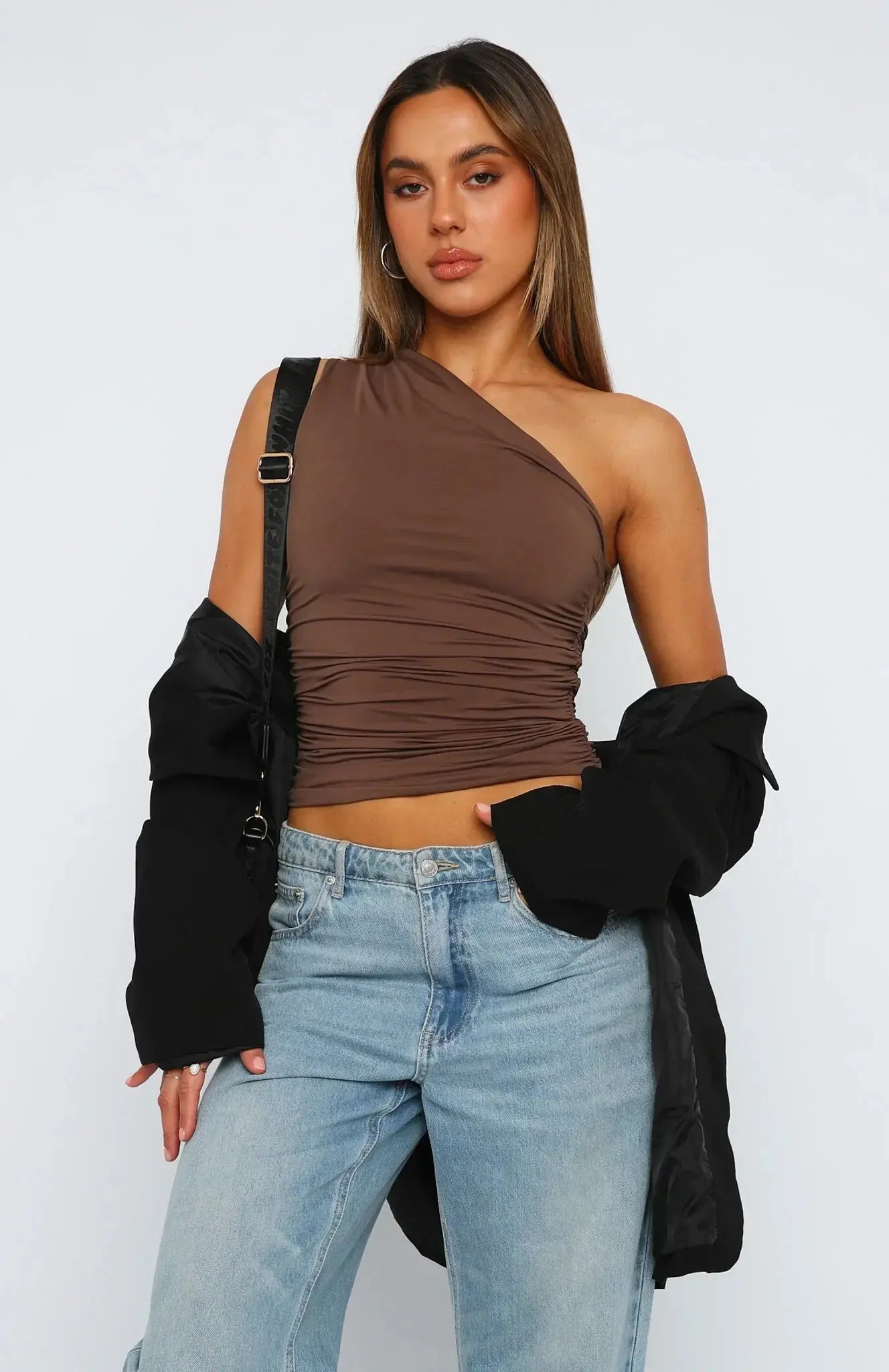 One-Shoulder Asymmetrical  Top