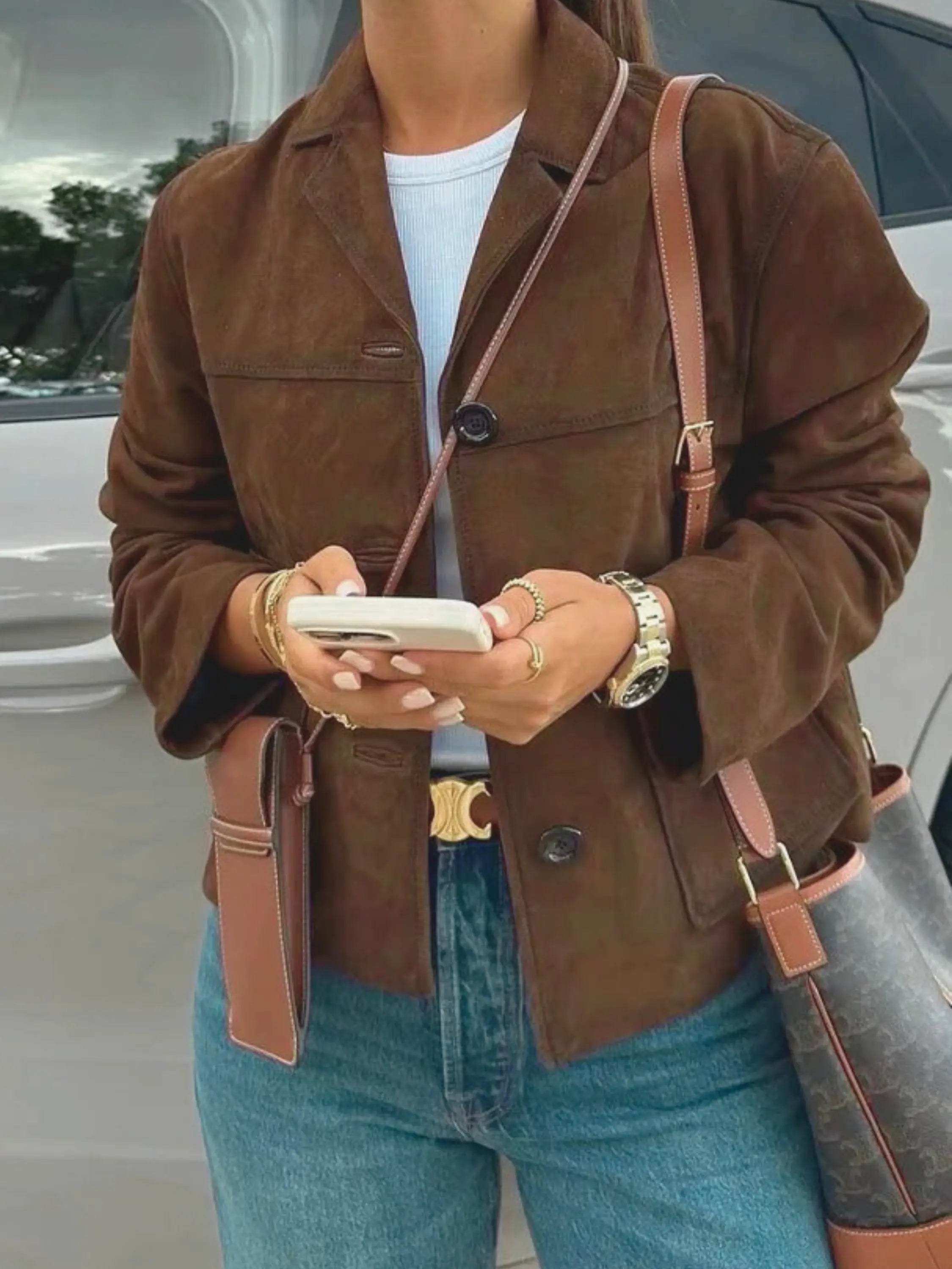 Classic Tailored Jacket with Front Pockets