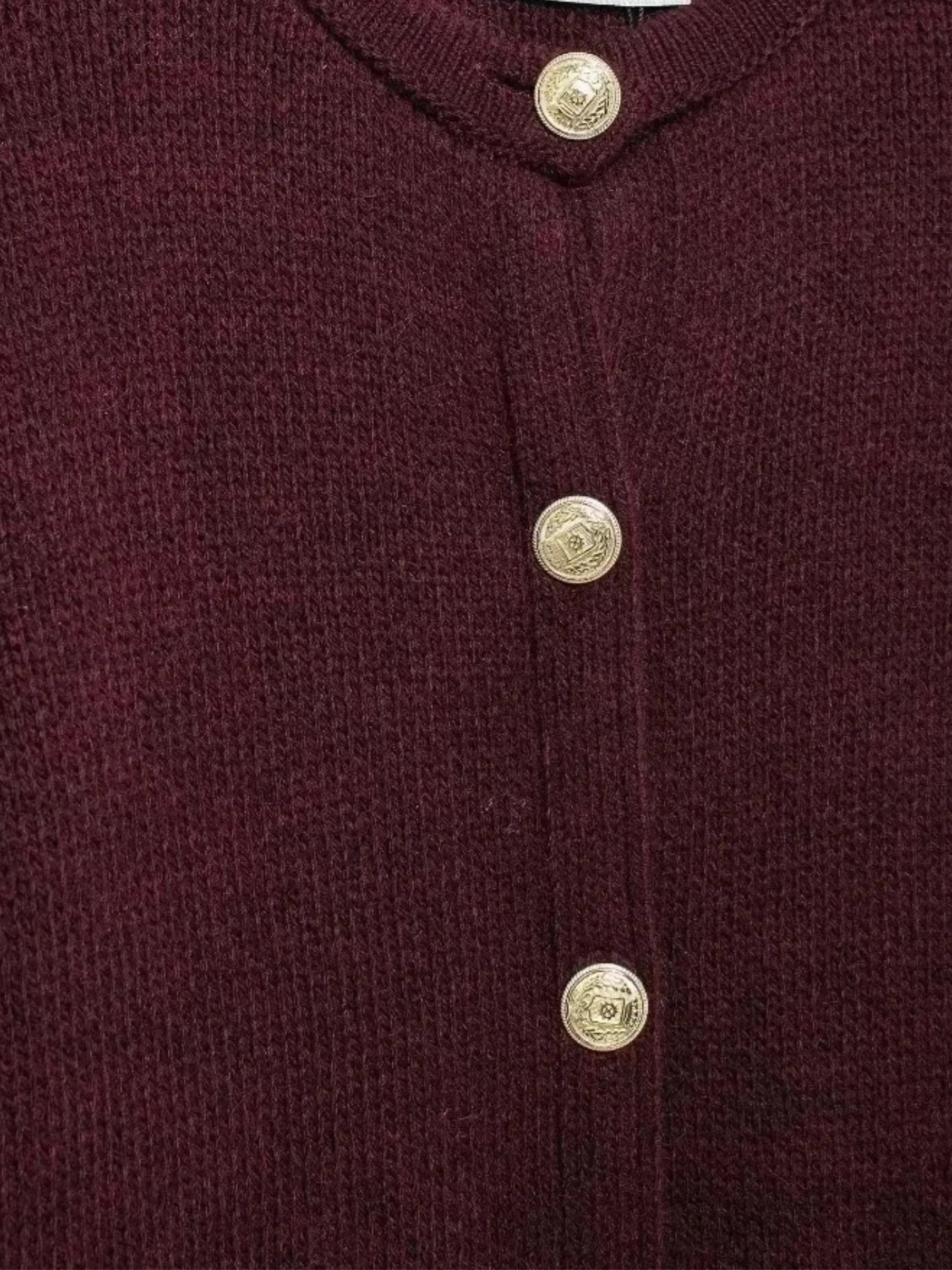 Elegant Cardigan with Button-Detail Knit