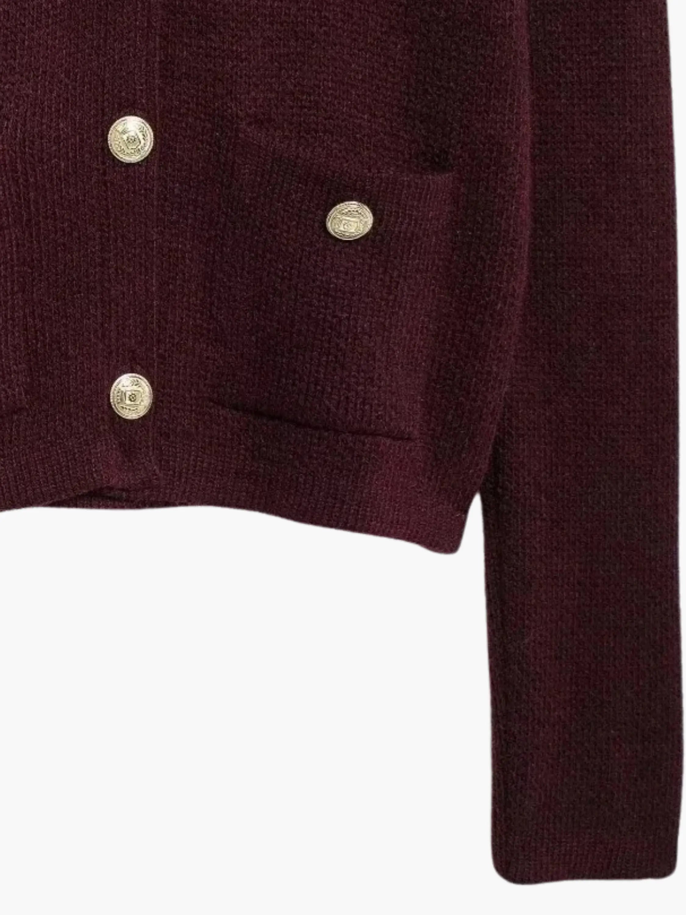 Elegant Cardigan with Button-Detail Knit