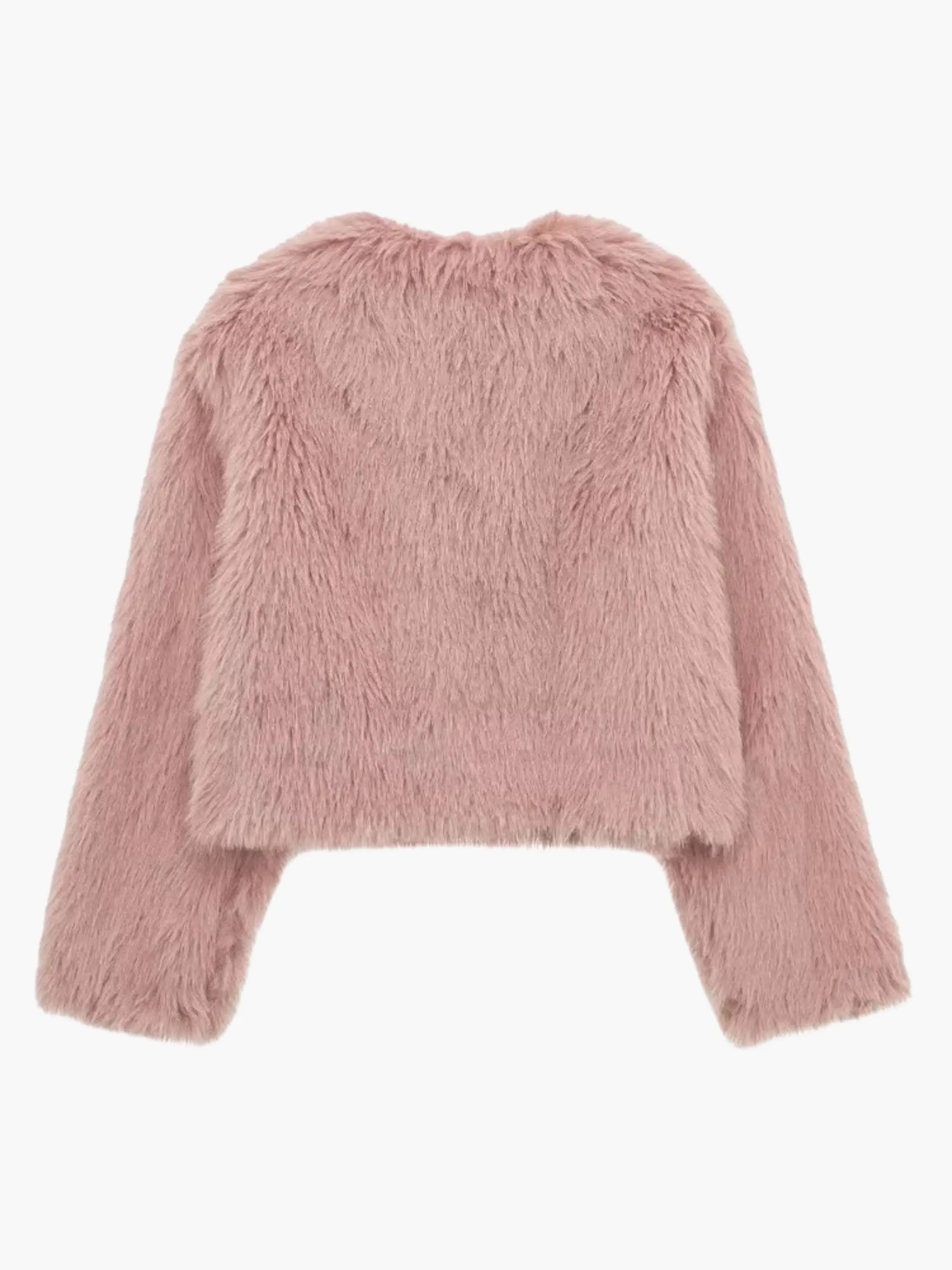 Faux Fur Cropped Jacket
