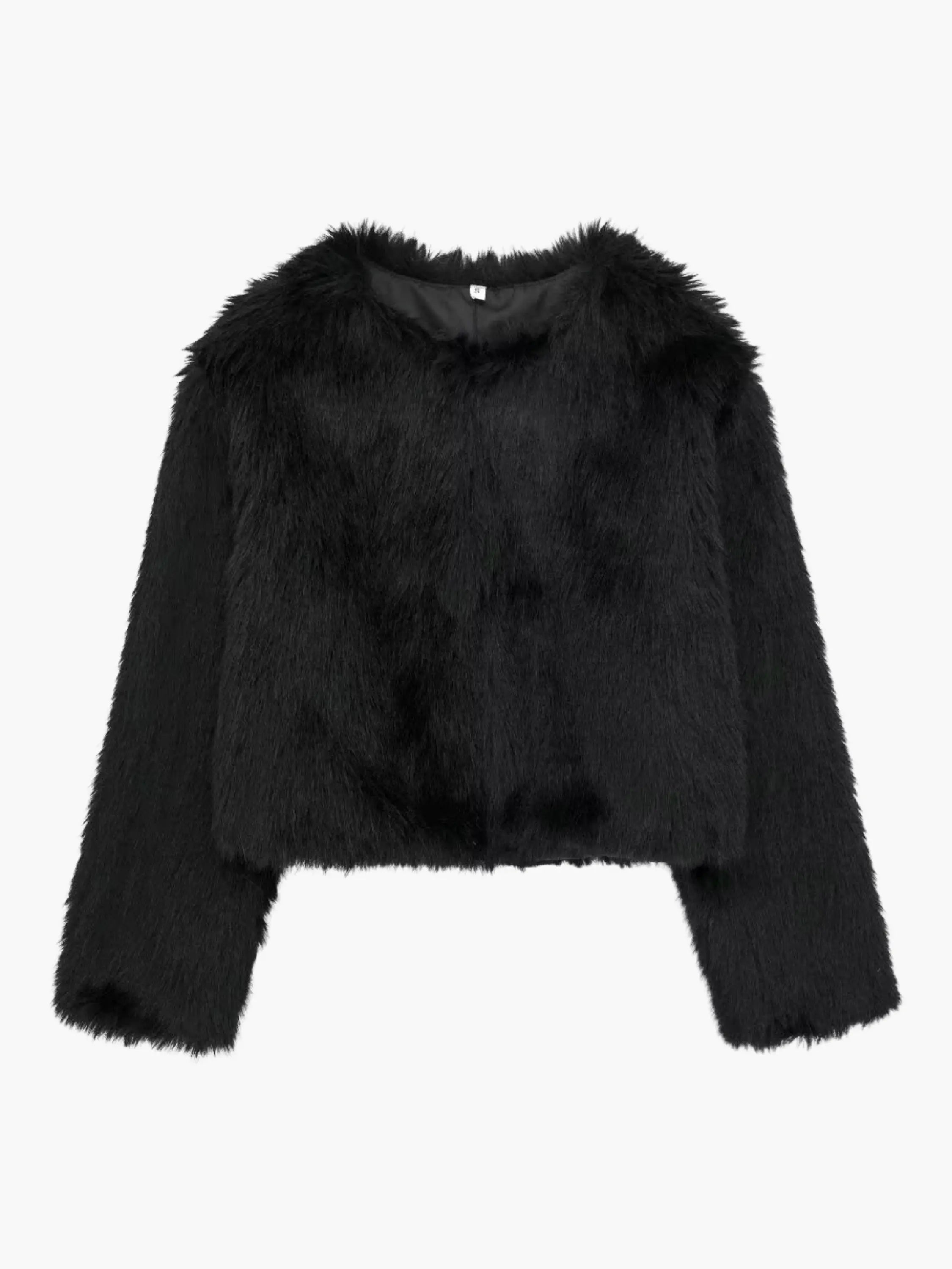 Faux Fur Cropped Jacket