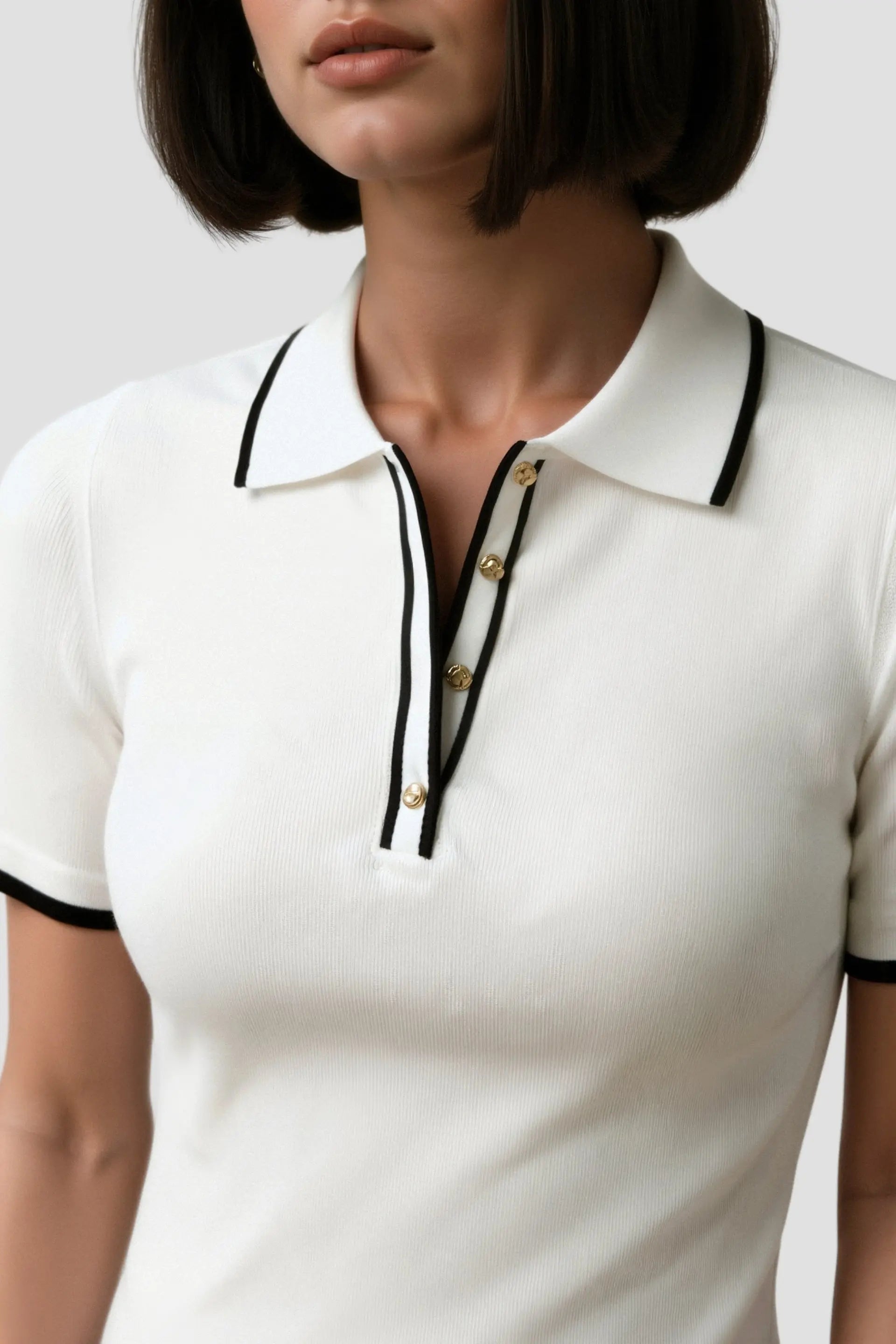 Classic Polo Shirt with Contrast Trim
