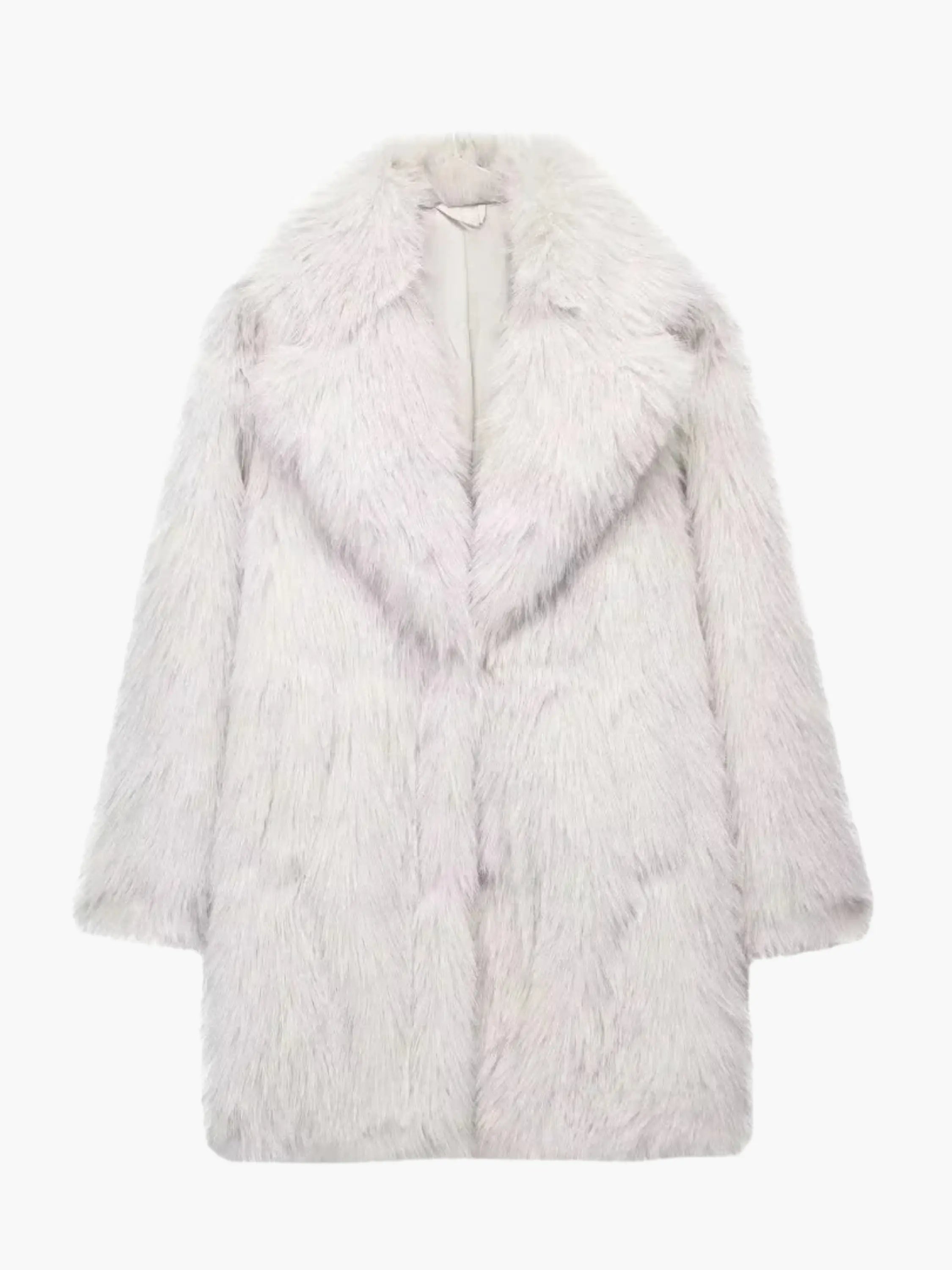 Longline Faux Fur Coat